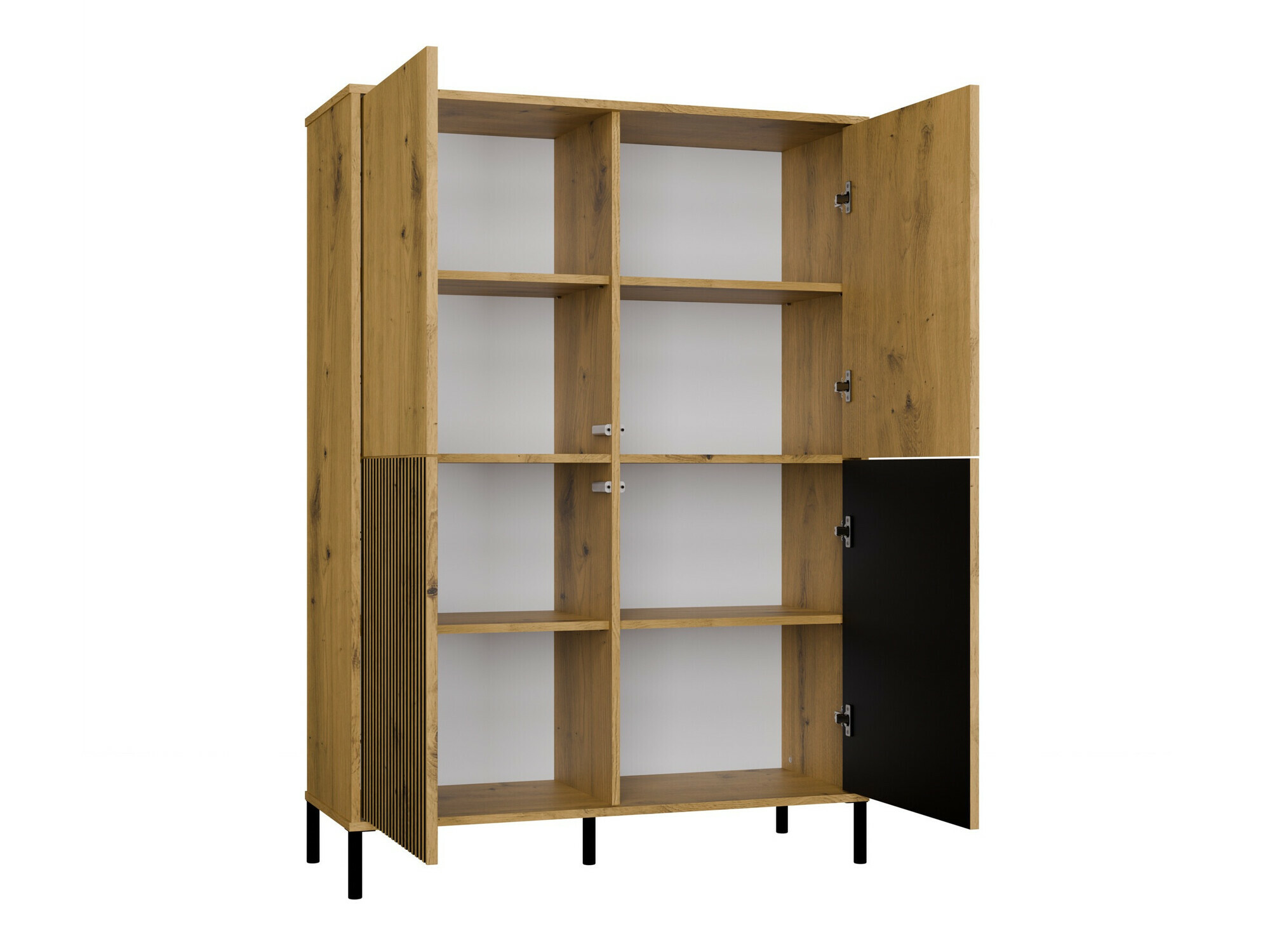 Стеллаж Orlsone 104 (Artisan дуб + Чёрный)