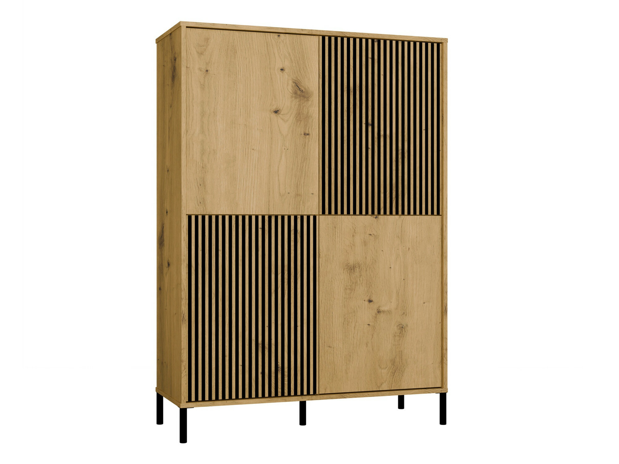 Стеллаж Orlsone 104 (Artisan дуб + Чёрный)