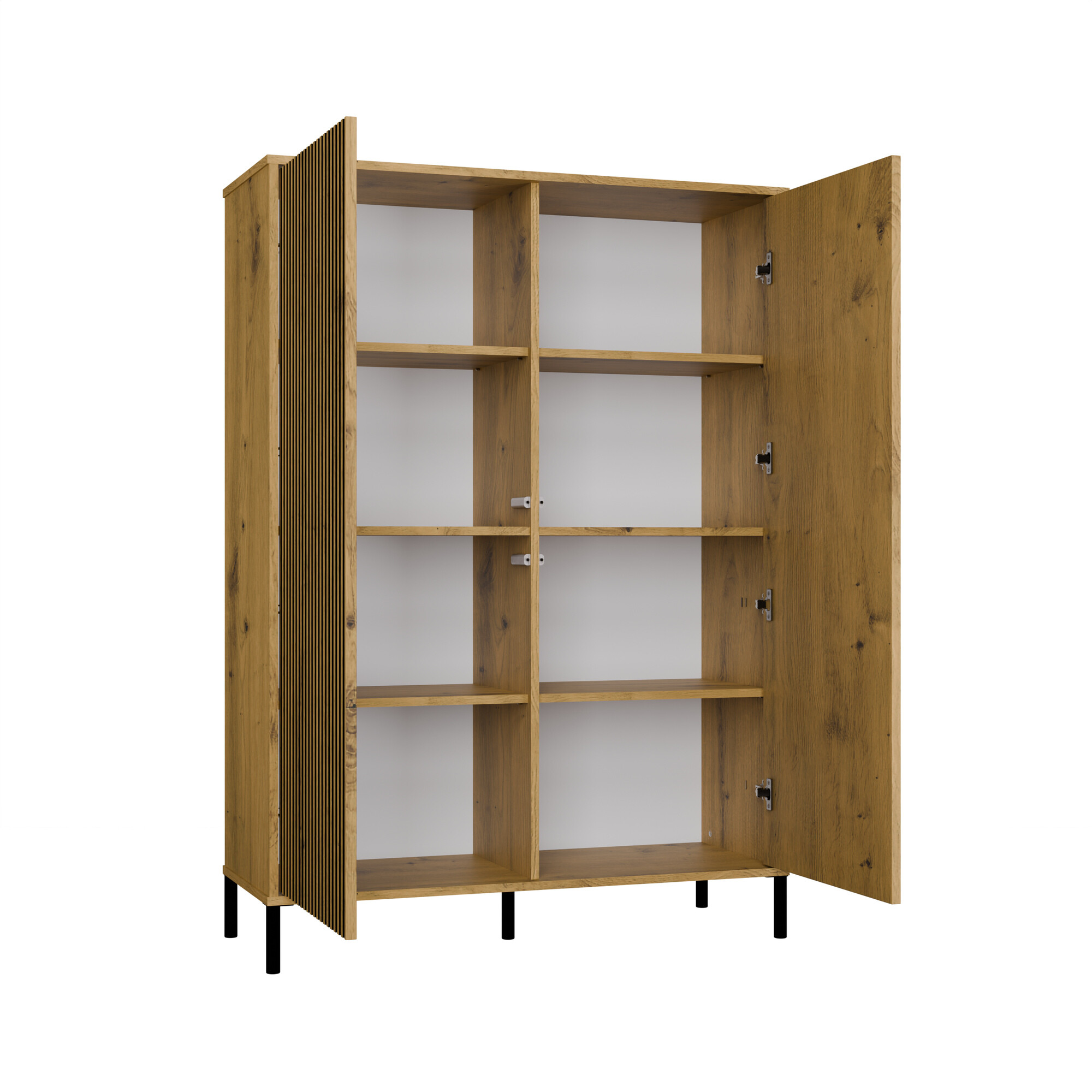 Viesistabas komplekts Orlsone 105 (Artisan ozols + Melns)