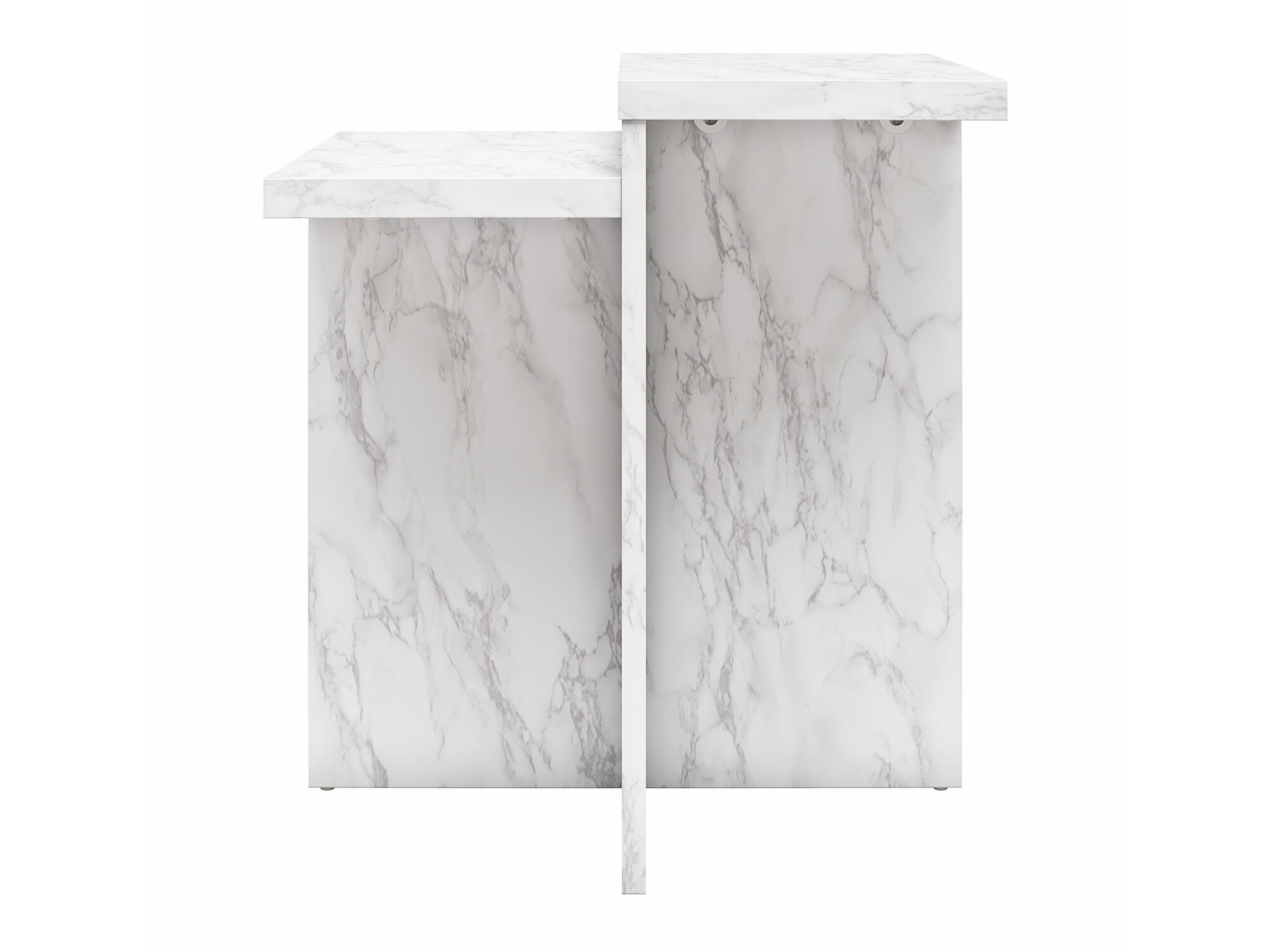 Žurnālu galdiņš CosmoLiving by Cosmopolitan 169 (Balts marmors)