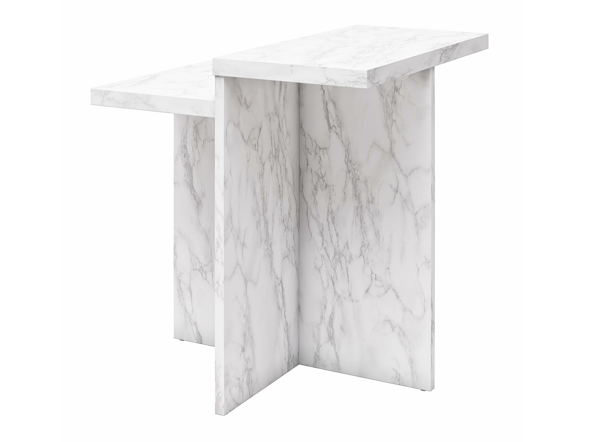 Žurnālu galdiņš CosmoLiving by Cosmopolitan 169 (Balts marmors)