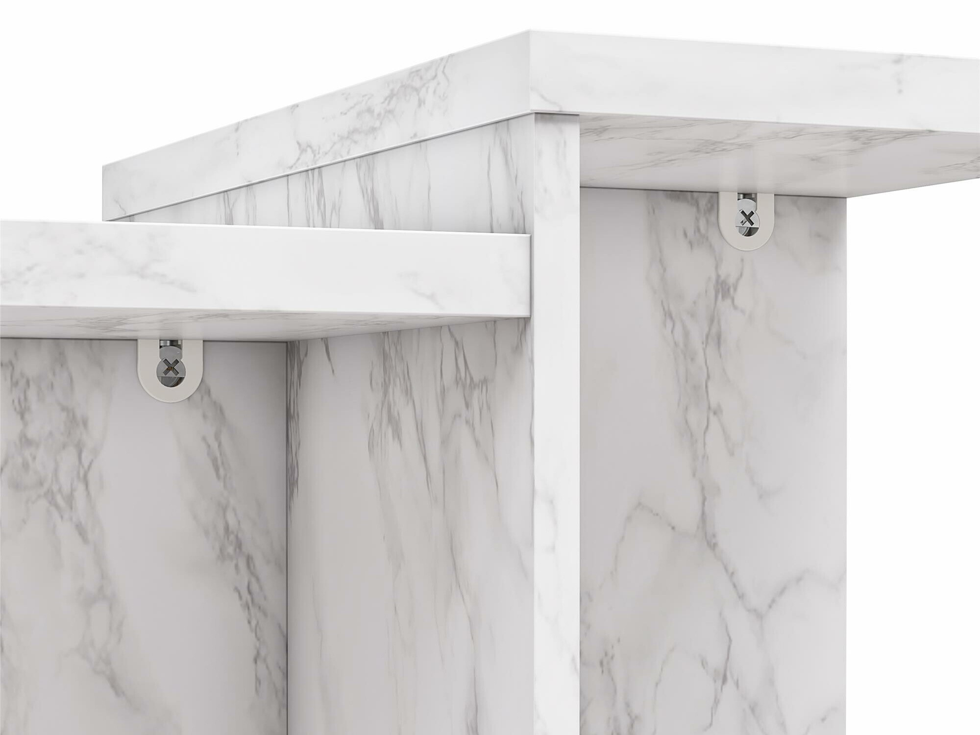 Žurnālu galdiņš CosmoLiving by Cosmopolitan 169 (Balts marmors)