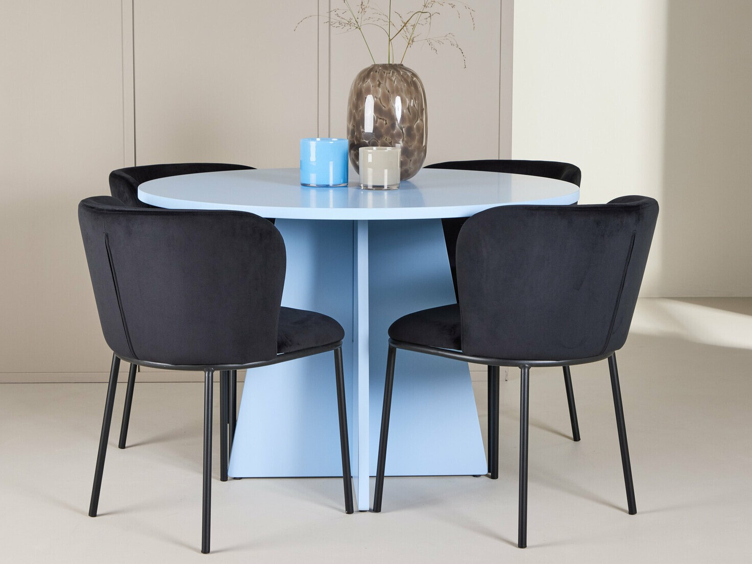 Ēdamistabas komplekts Dallas 4746 (Melns)