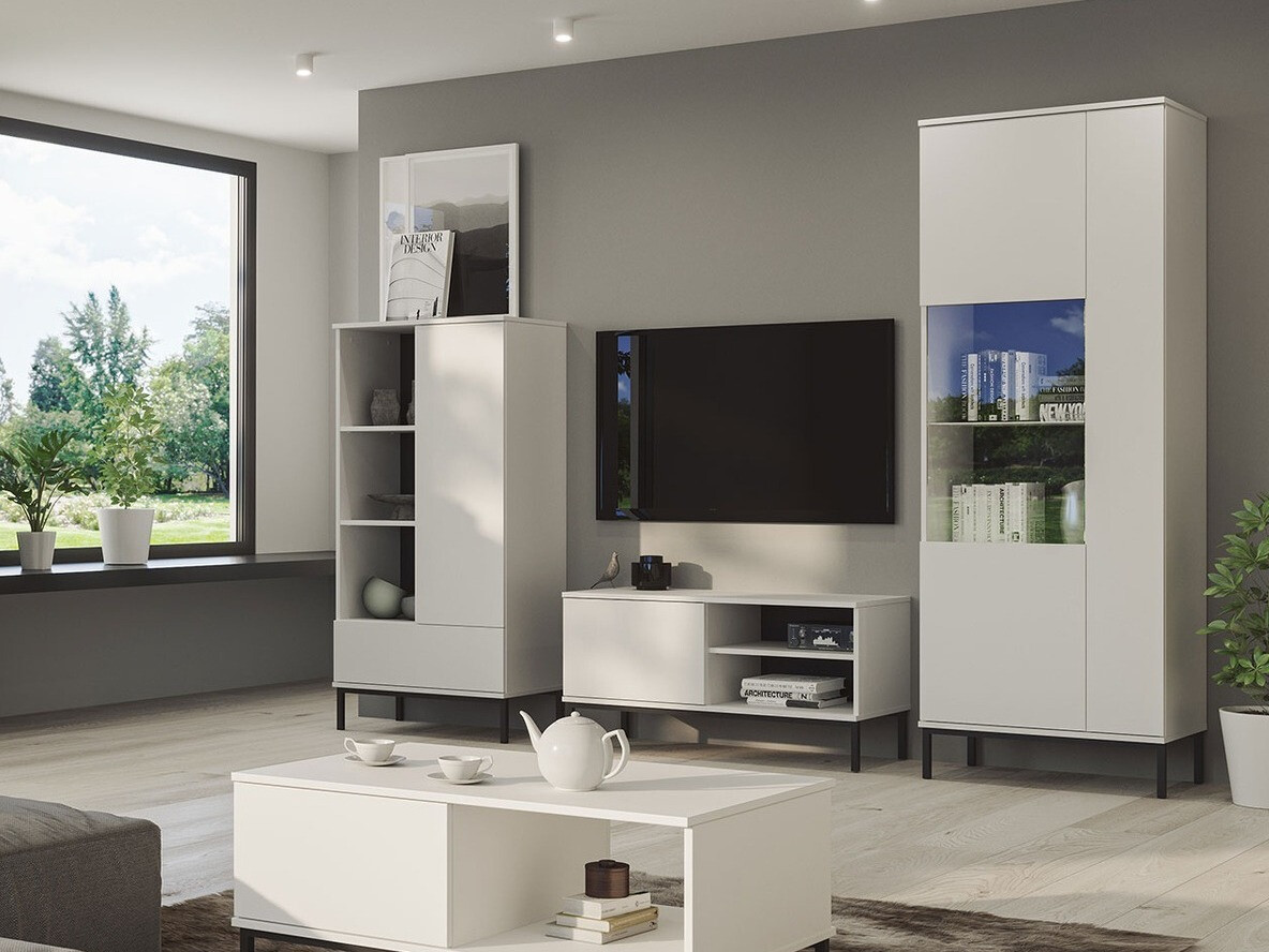 Viesistabas komplekts Lomsore 109 (Balts)