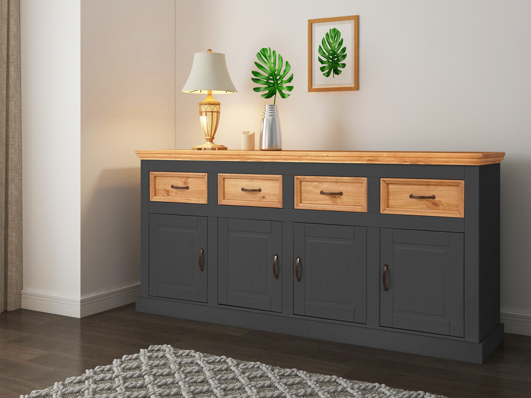 Kомод Tolelio 106 (Антрацит + Сосна)