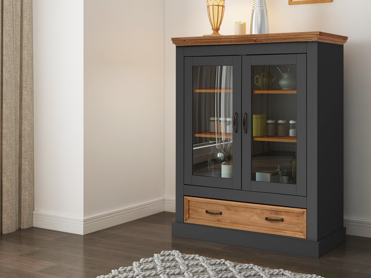 Kомод Tolelio 123 (Антрацит + Сосна)