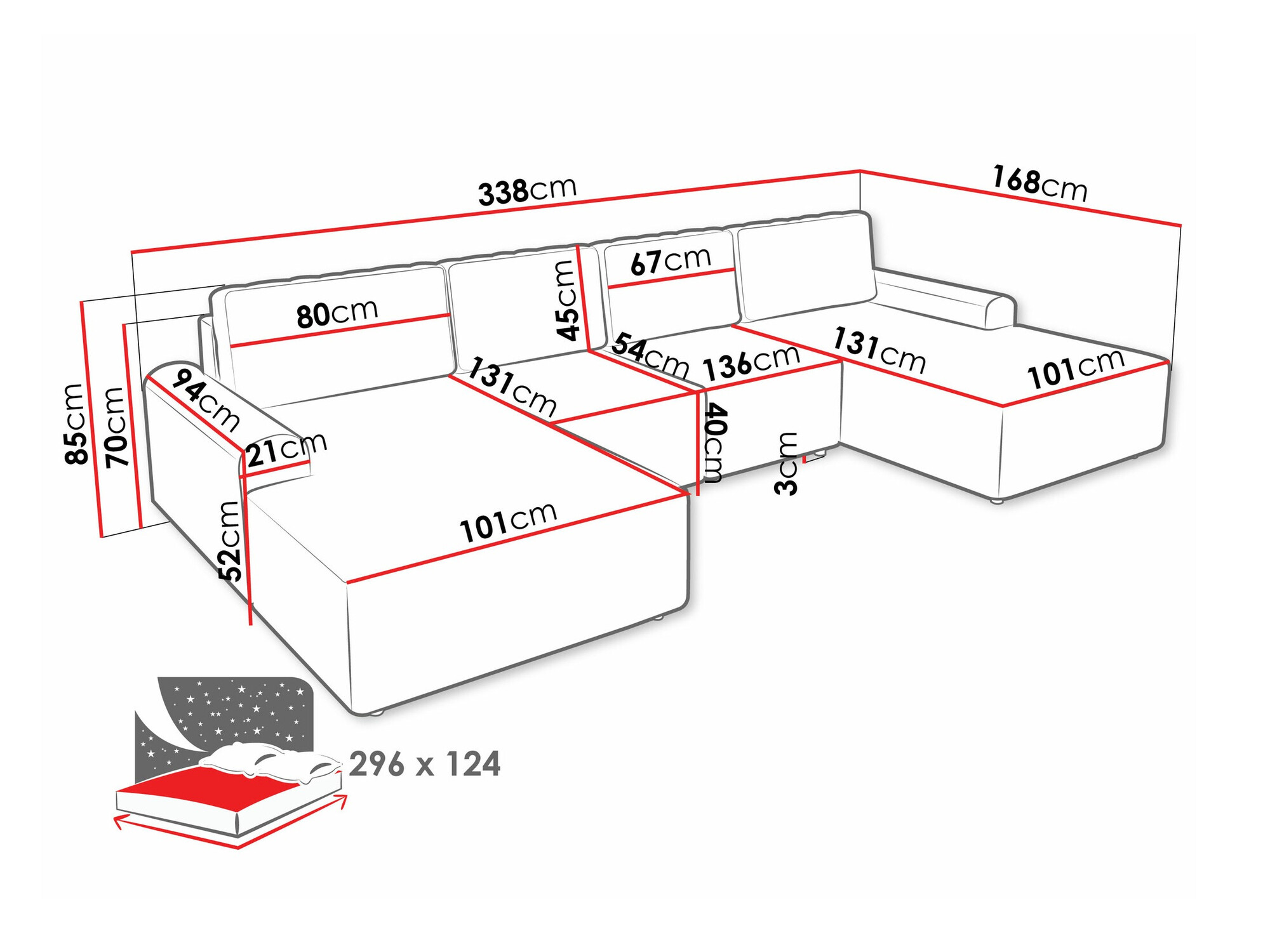 Stūra dīvāns Stonecrest 106 (Sierra 748)