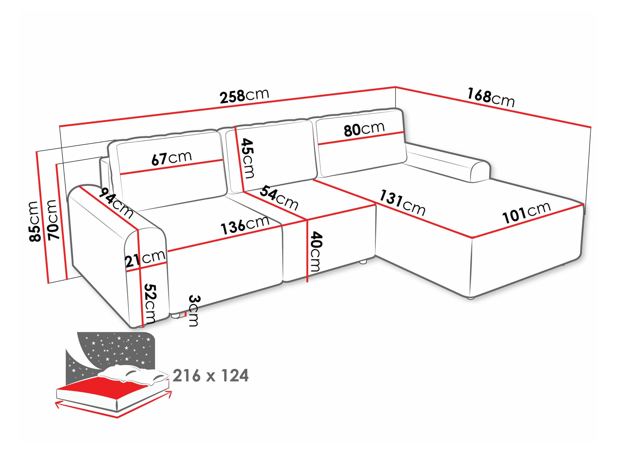 Угловой диван Stonecrest 105 (Sierra 741)