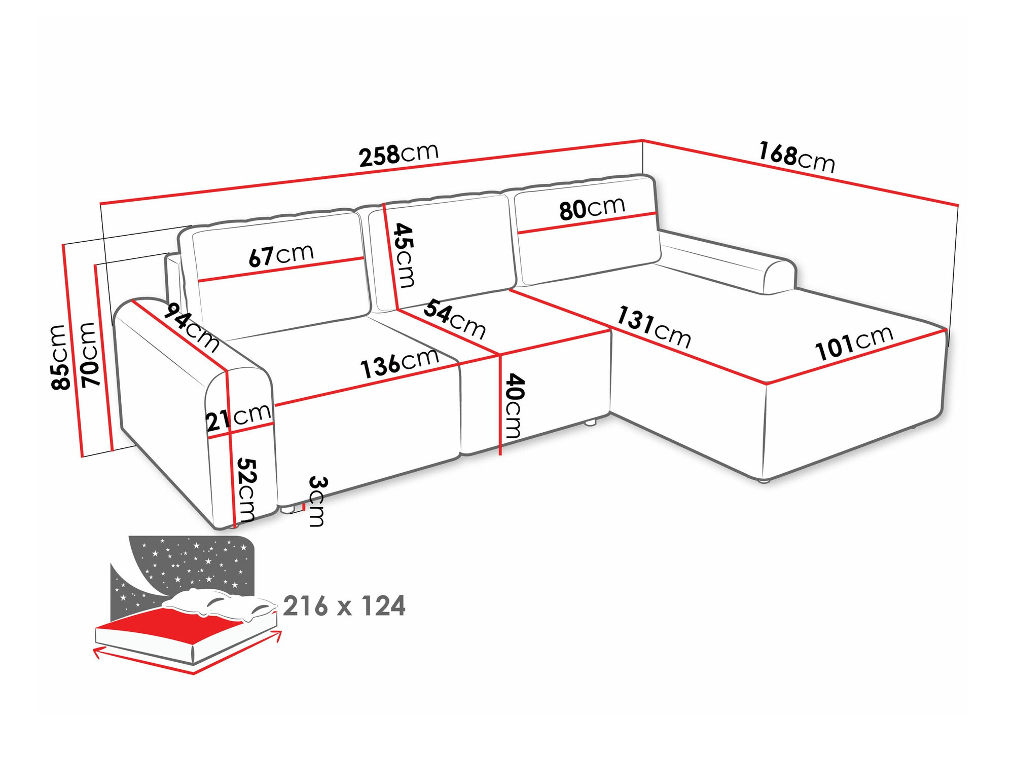 Угловой диван Stonecrest 105 (Sierra 741)