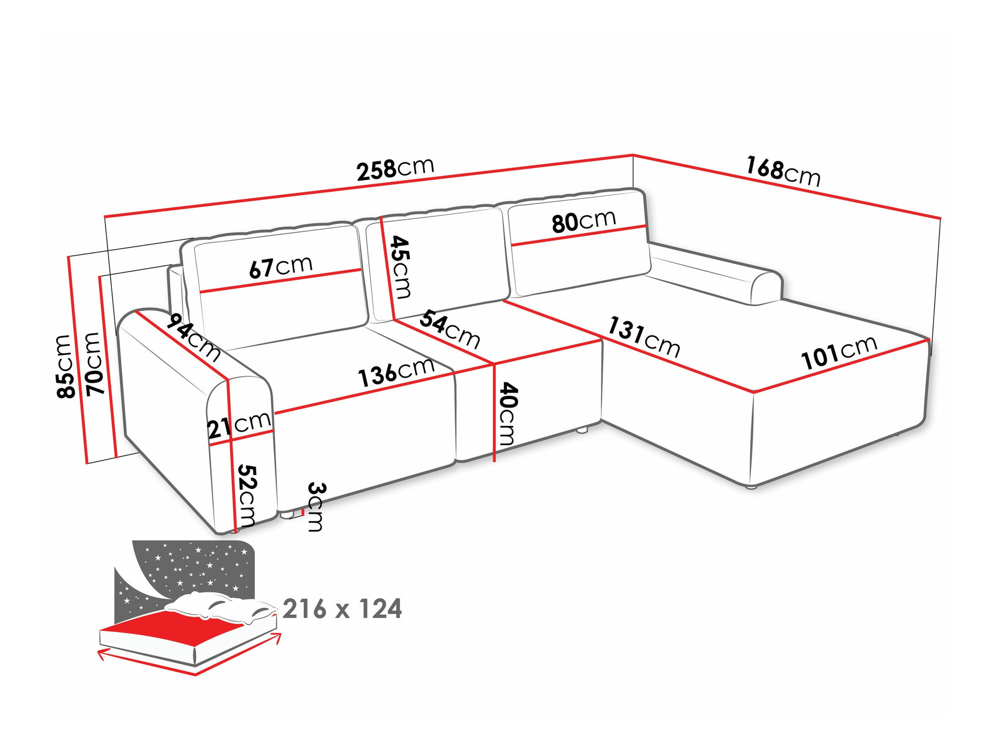 Угловой диван Stonecrest 105 (Sierra 744)