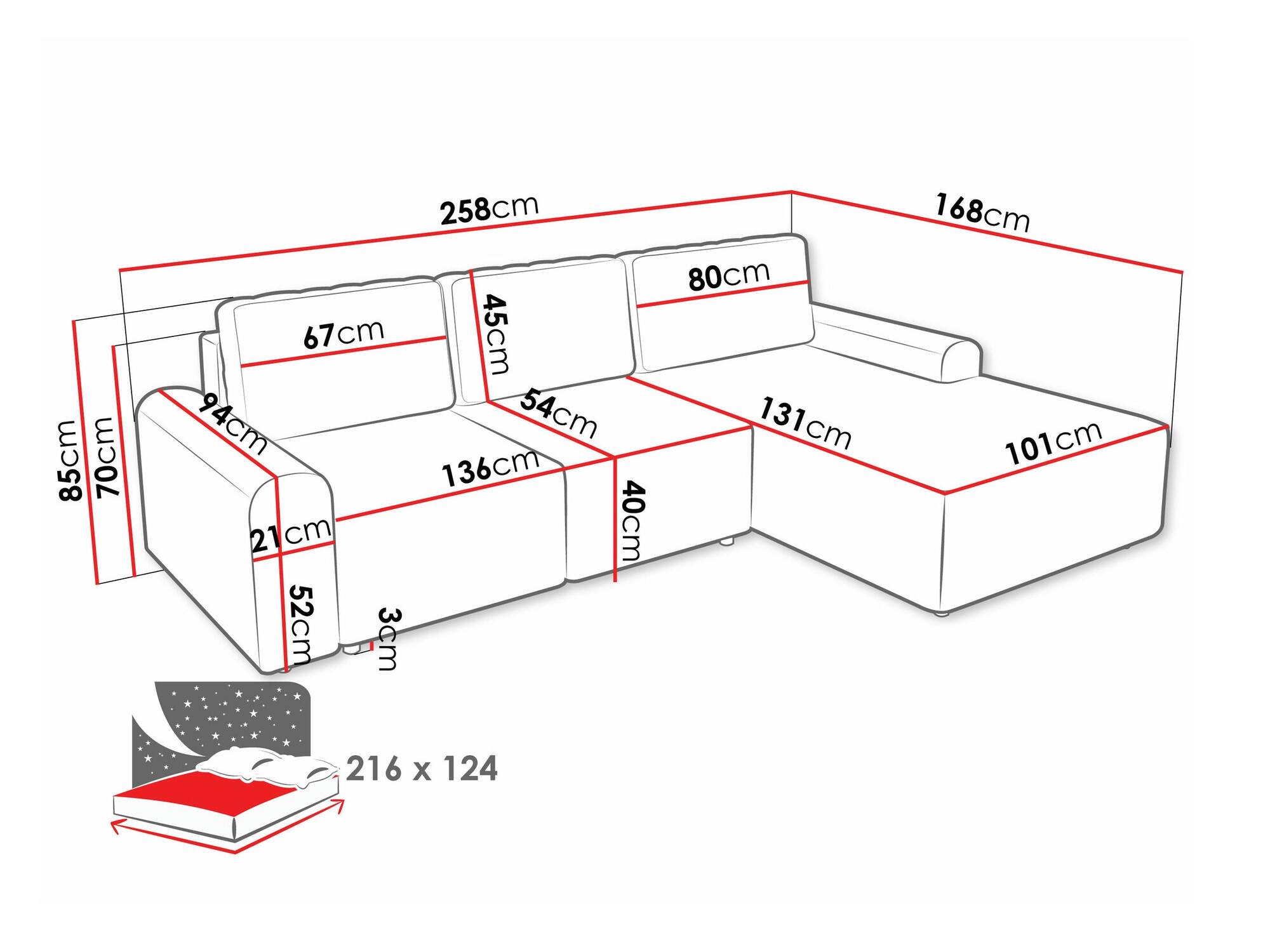 Угловой диван Stonecrest 105 (Sierra 746)