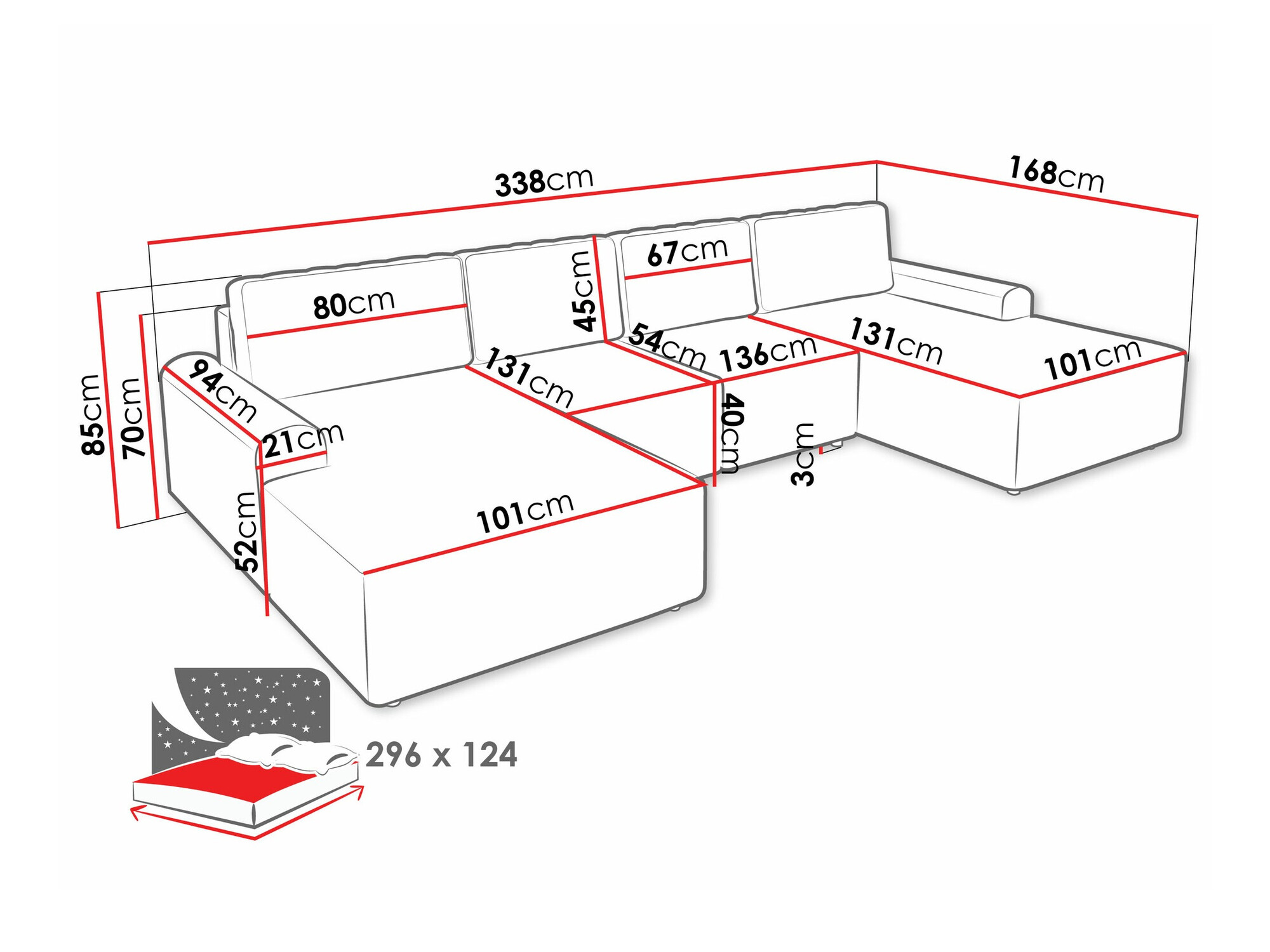 Угловой диван Stonecrest 106 (Sierra 741)