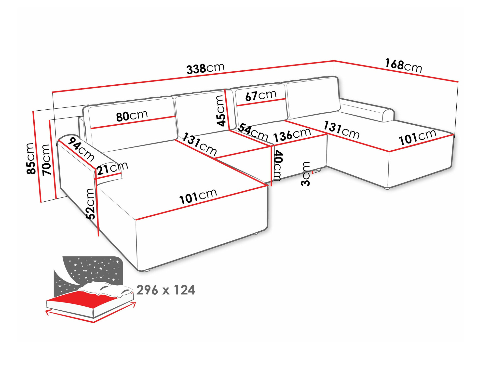 Угловой диван Stonecrest 106 (Sierra 746)