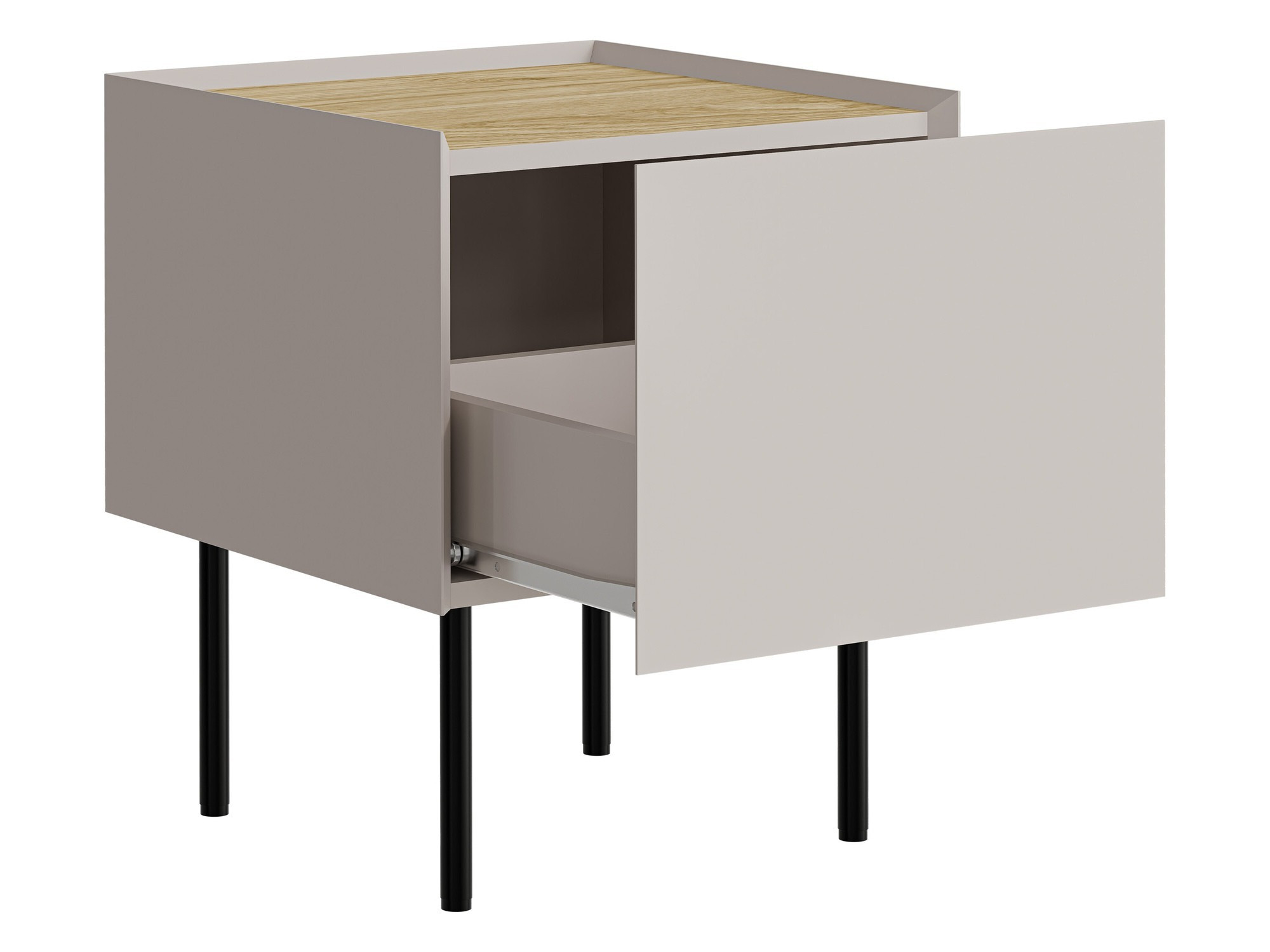 Комплект прикроватных тумбочек Melbela 108 (Кашемир + Дуб)