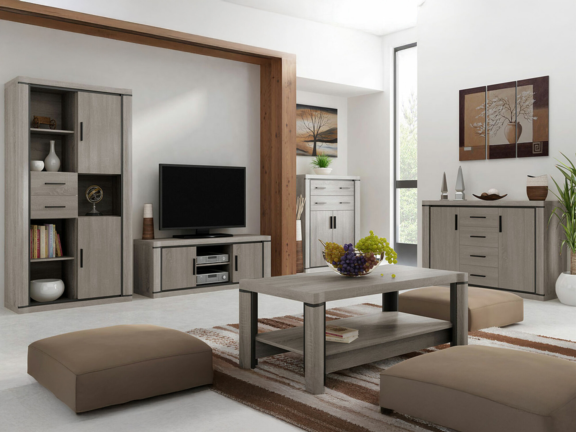 Набор для гостиной Lorelie 124 (Трюфель дуб)