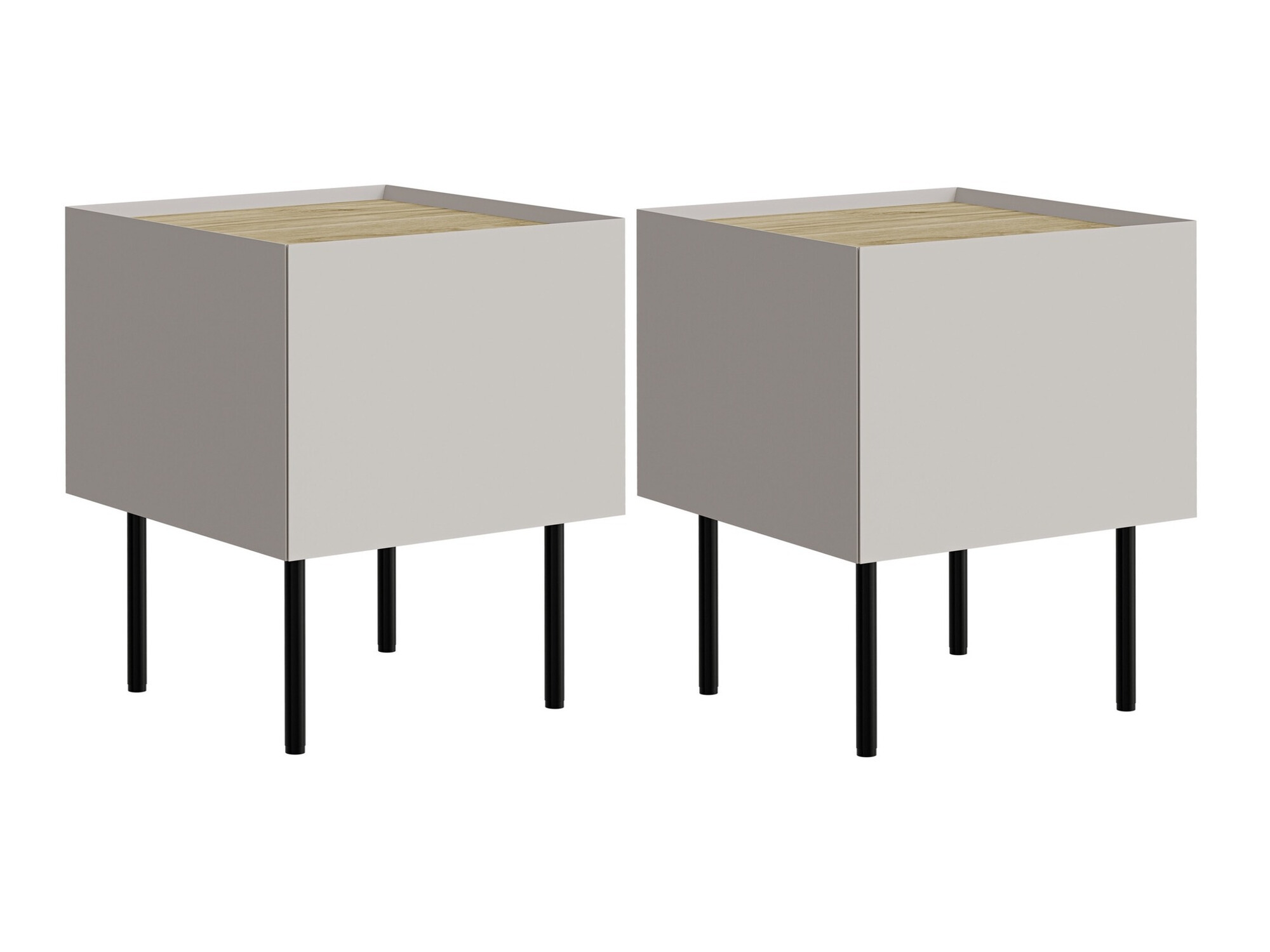 Naktsgaldiņu komplekts Melbela 108 (Kašmirs + Ozols)