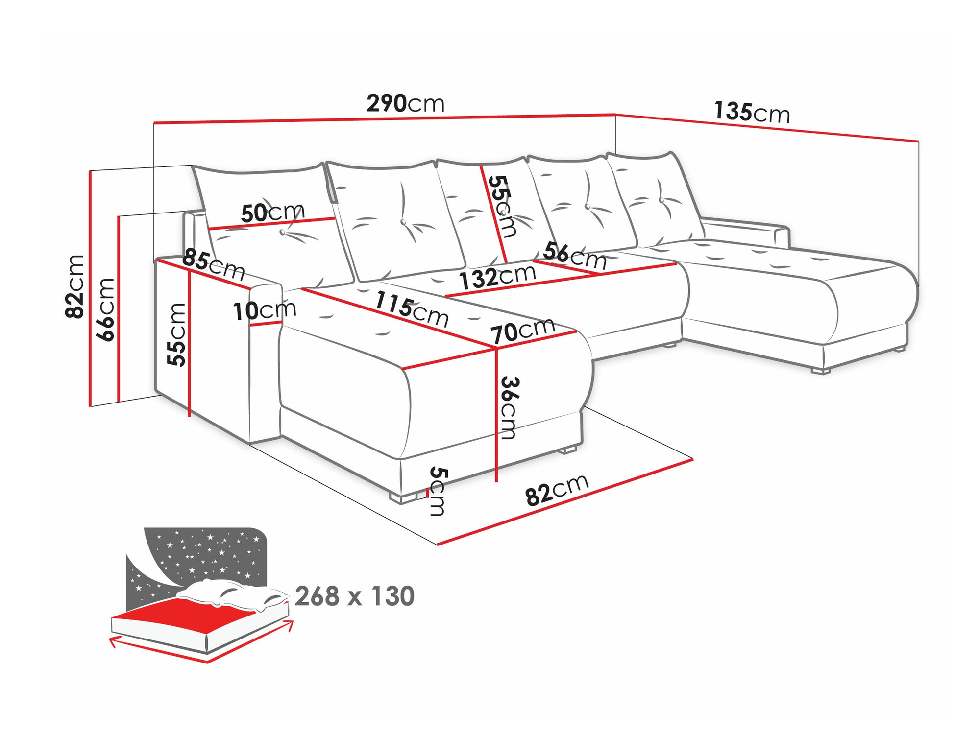 Stūra dīvāns Memphis 106 (Lux 05 + Lux 06)