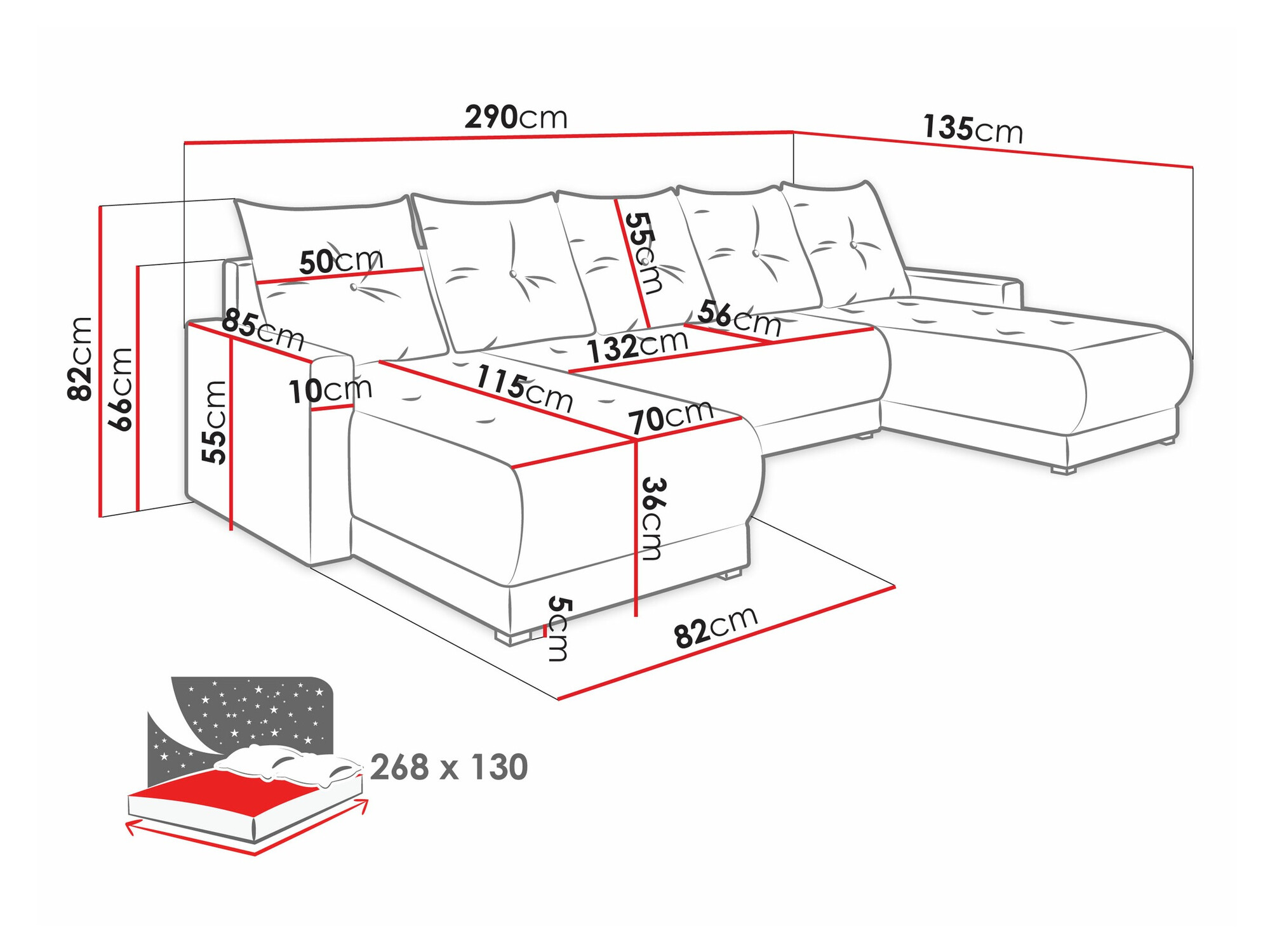 Stūra dīvāns Memphis 106 (Lux 28 Strona)