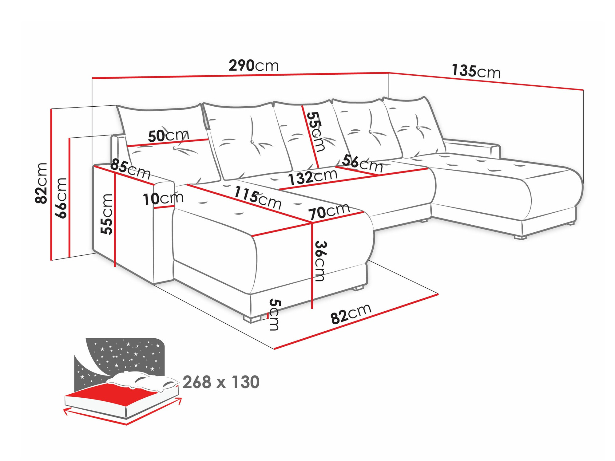 Stūra dīvāns Memphis 106 (Lux 29 Strona)