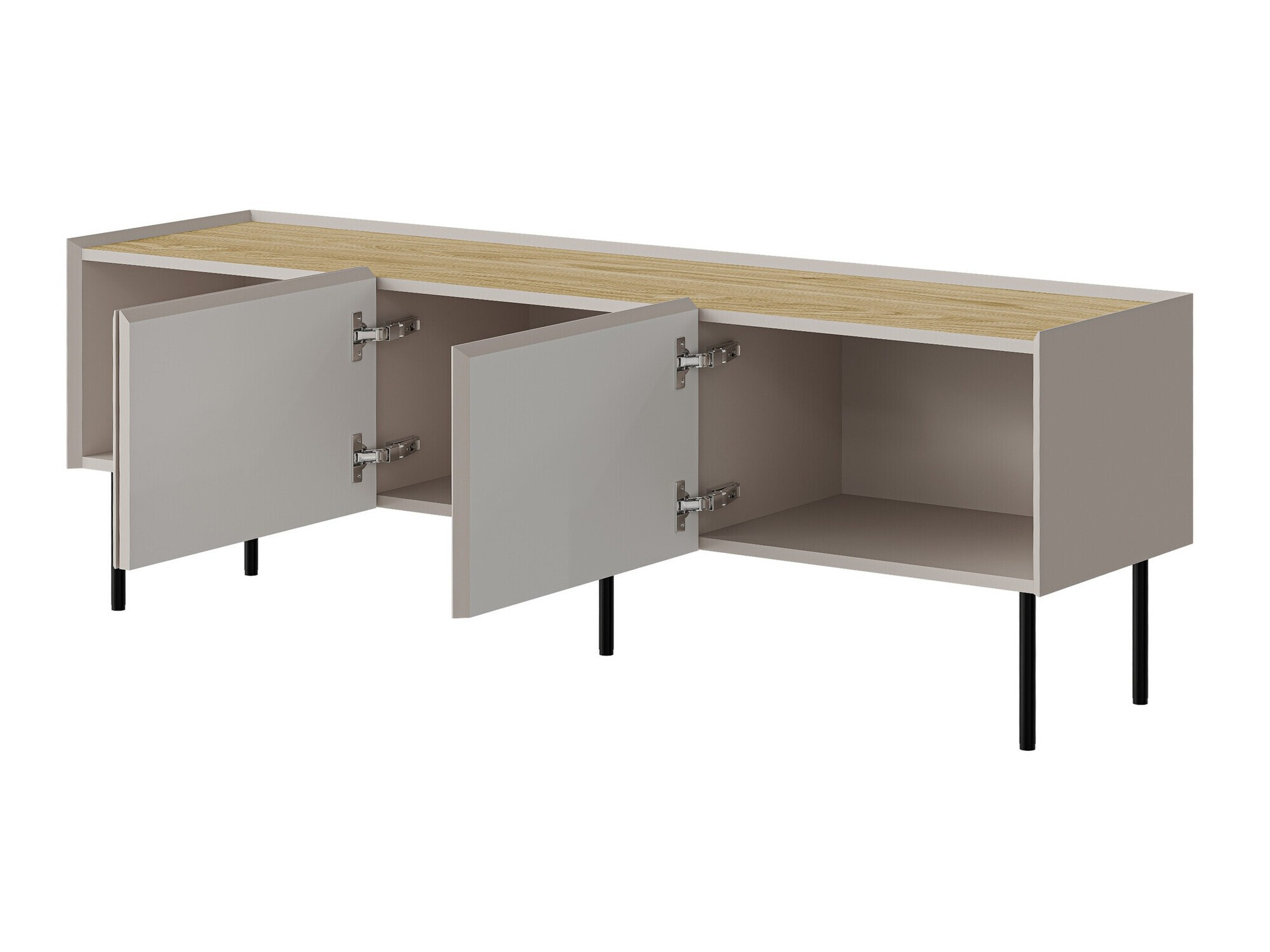 TV galds Melbela 106 (Gaišs olīvkoks + Ozols)