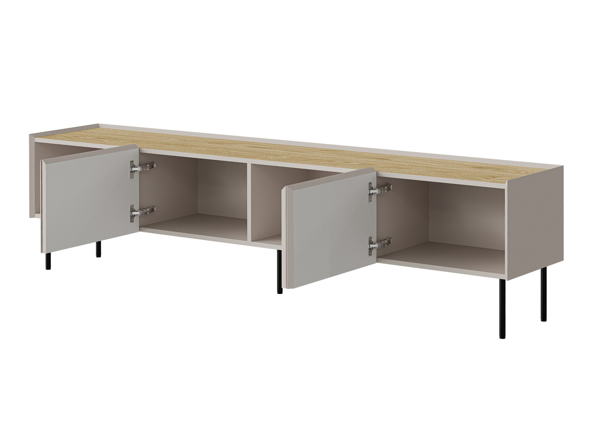 Viesistabas komplekts Melbela 109 (Gaišs olīvkoks + Ozols)