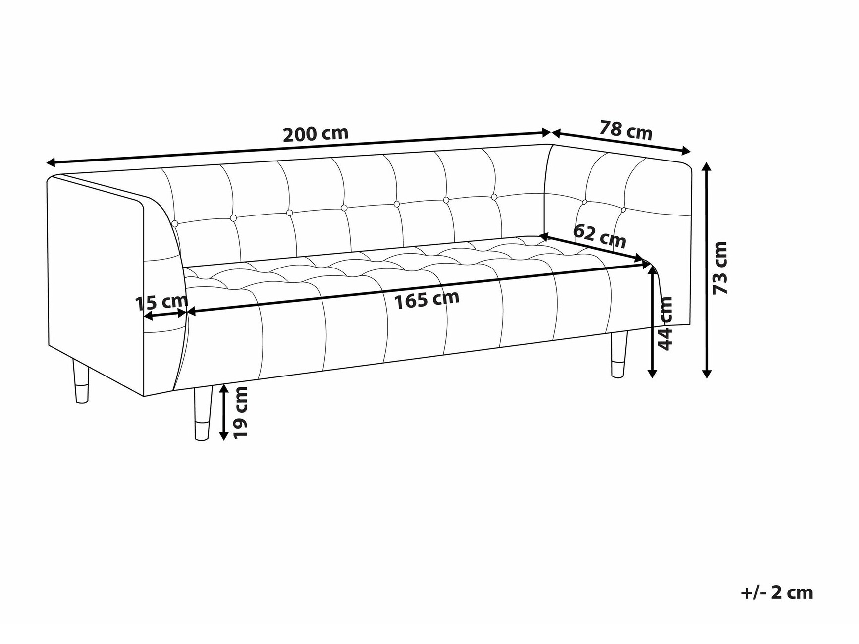 Dīvāns Berwyn 2538 (Brūns)
