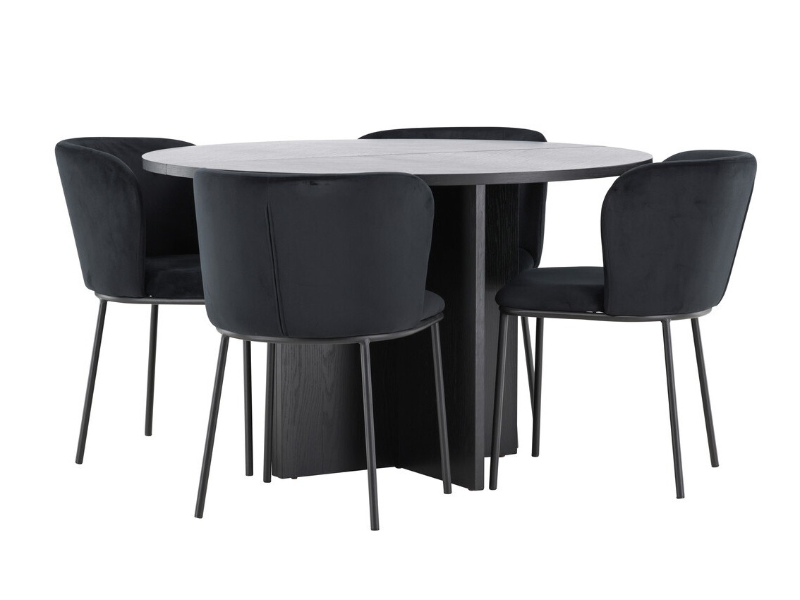 Ēdamistabas komplekts Dallas 4761 (Melns)