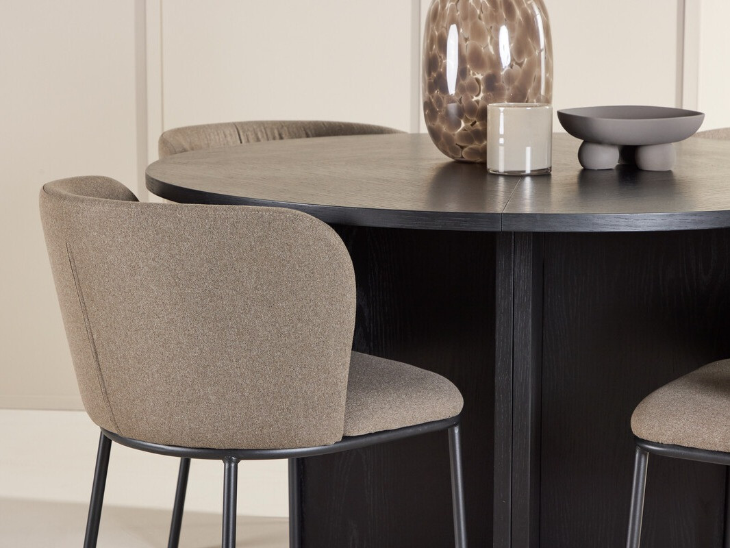 Ēdamistabas komplekts Dallas 4761 (Melns)