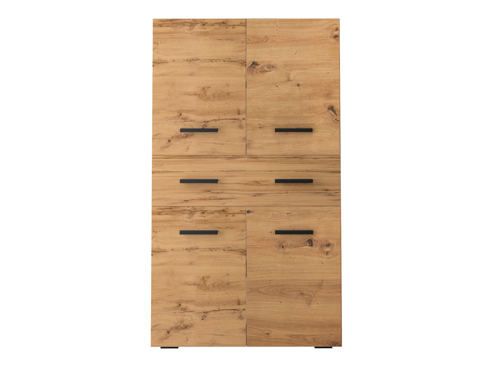 Stāvošs vannas skapītis Larlori 106 (Antracīts + Ozols)