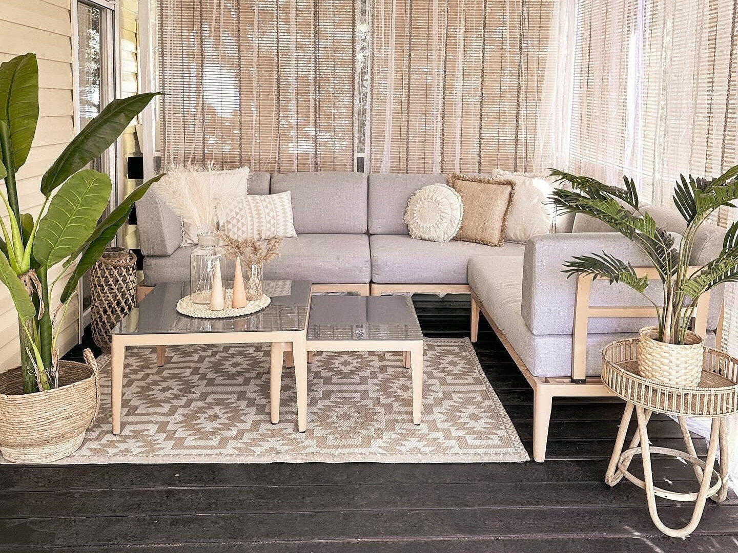 Садовый комплект Berwyn 2539 (Светлое дерево + Светло-серый)