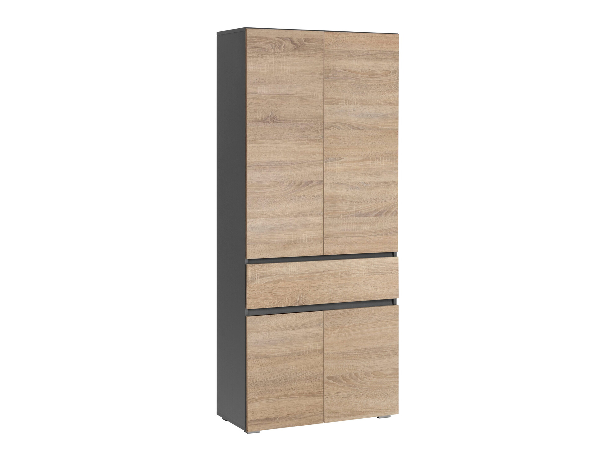 Stāvošs vannas skapītis Soncamu 113 (Antracīts + Ozols)