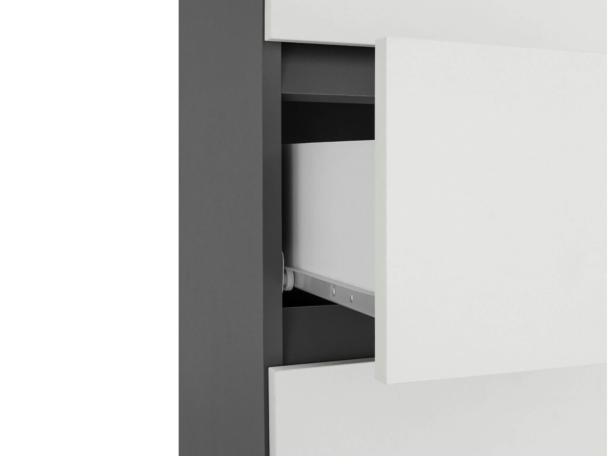 Stāvošs vannas skapītis Soncamu 113 (Balts + Antracīts)