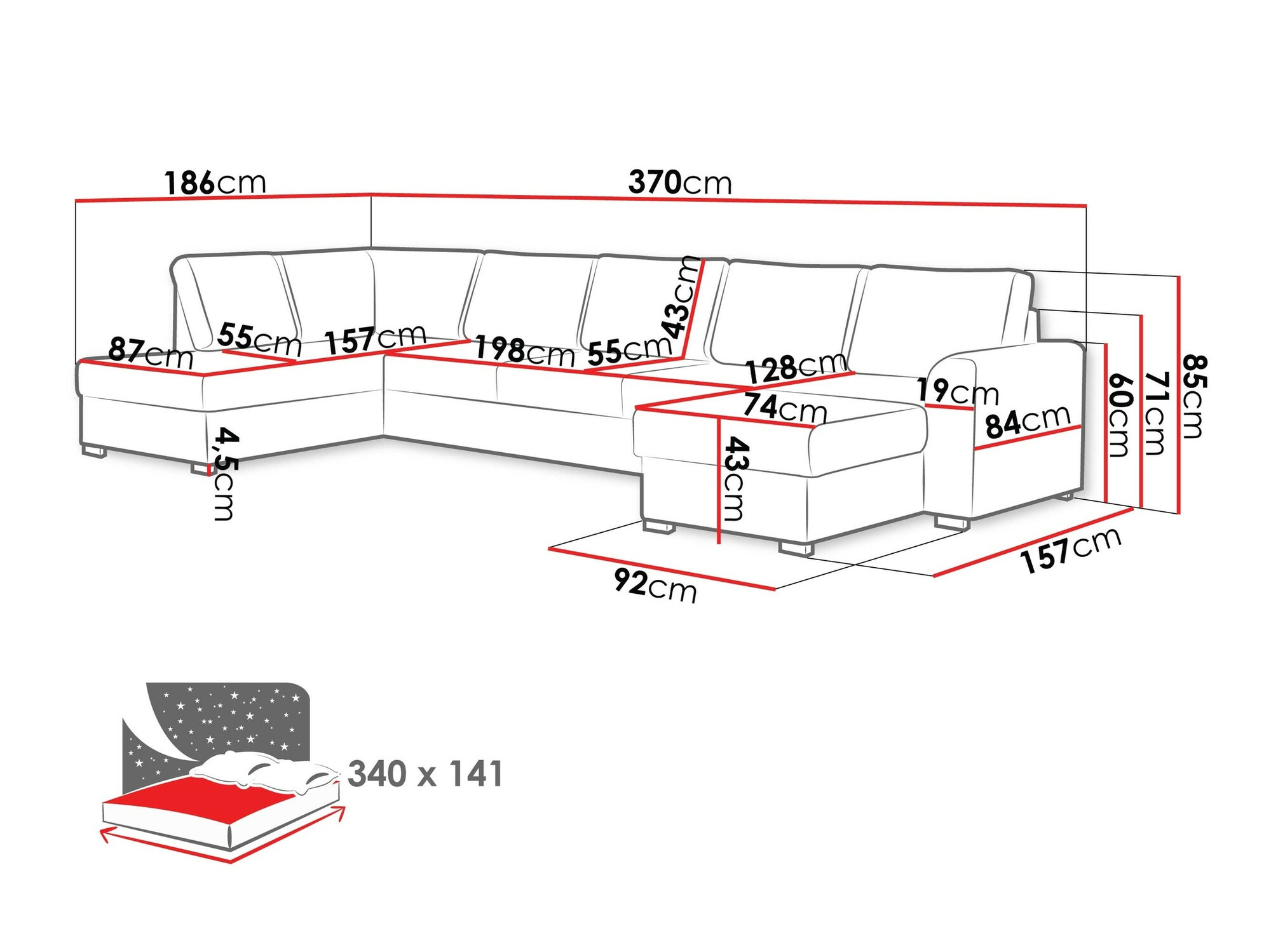 Угловой диван Comfivo 191 (Abriamo 04)