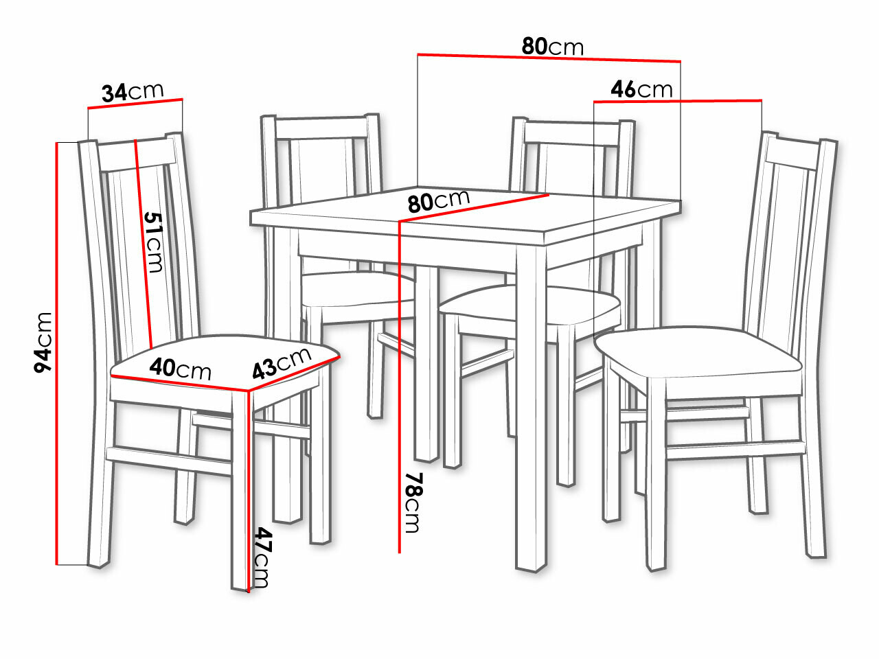Ēdamistabas komplekts Victorville 279 (Sonomas ozols)