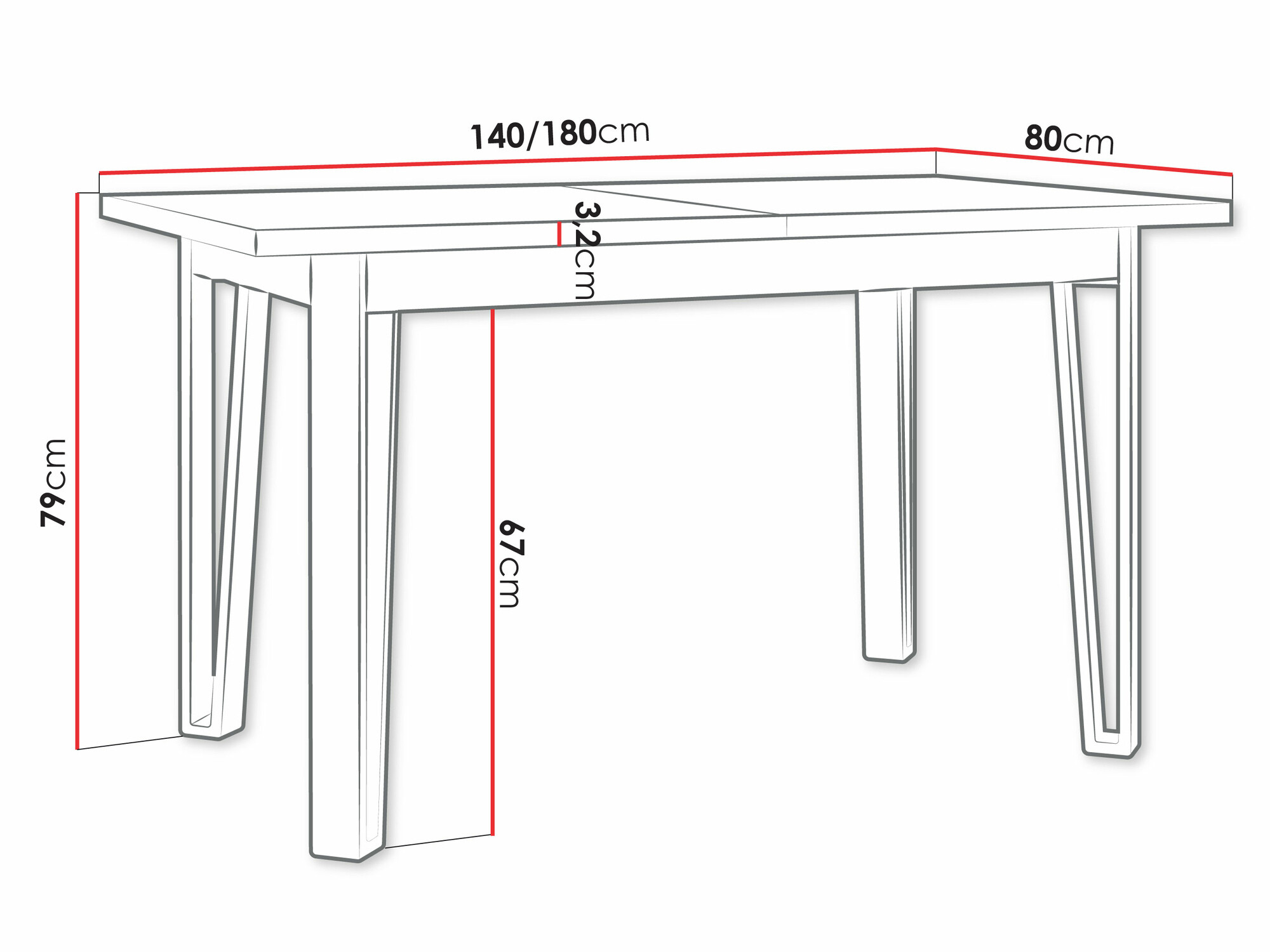 Galds Victorville 354 (Balts + Melns)