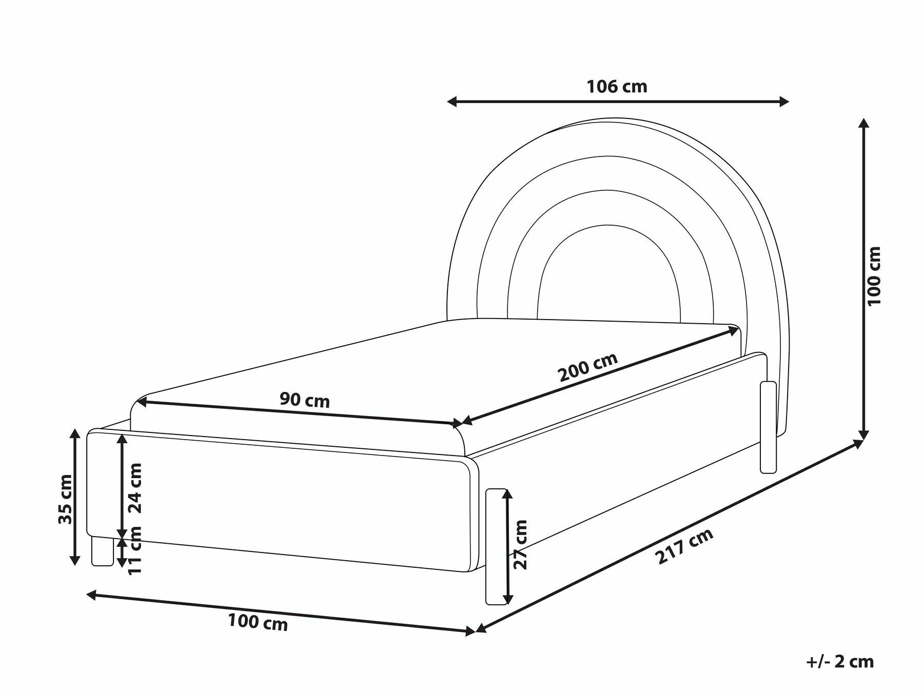 Кровать Berwyn 378 (Голубой)