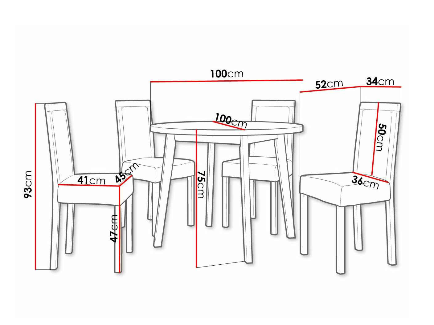 Обеденный гарнитур Victorville 255