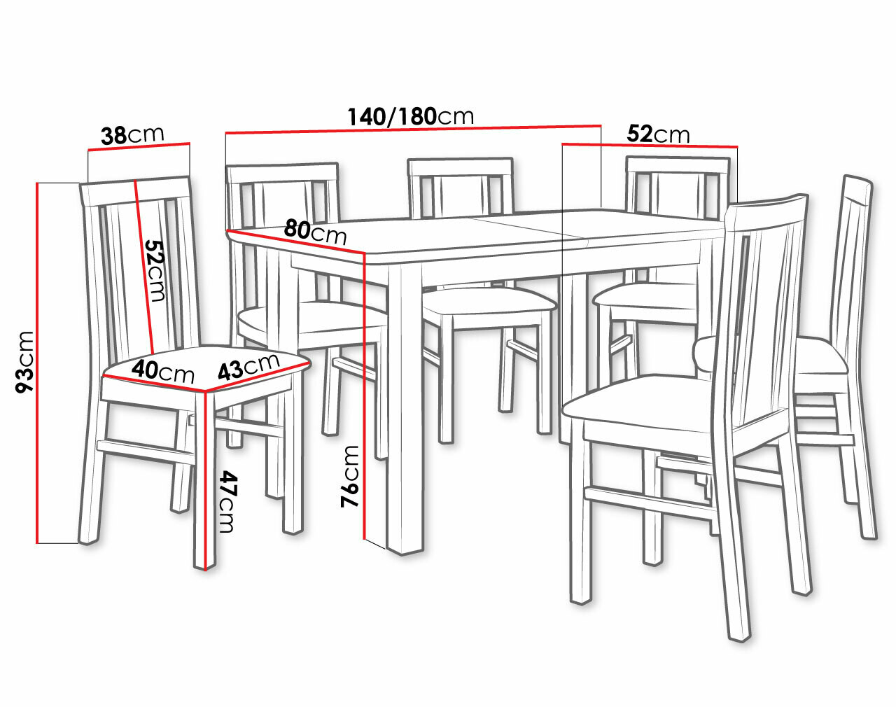 Обеденный гарнитур Victorville 282