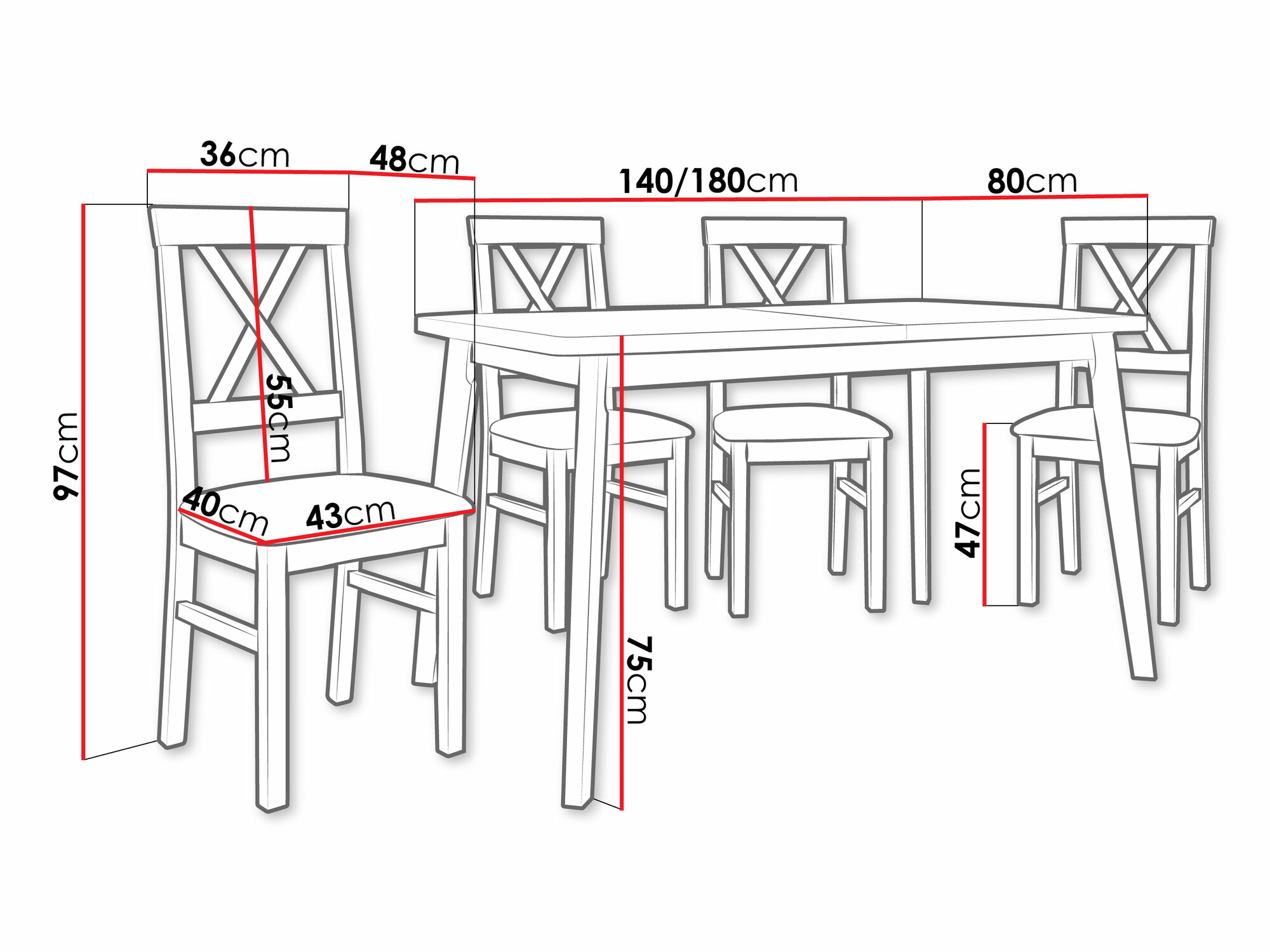 Обеденный гарнитур Victorville 373