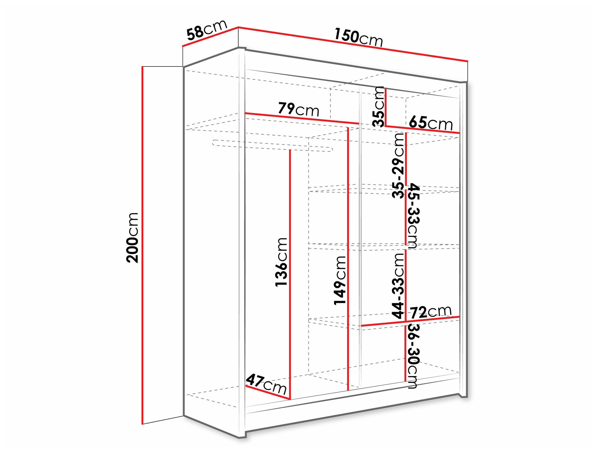 Шкаф Closico 127 (Кашемир)