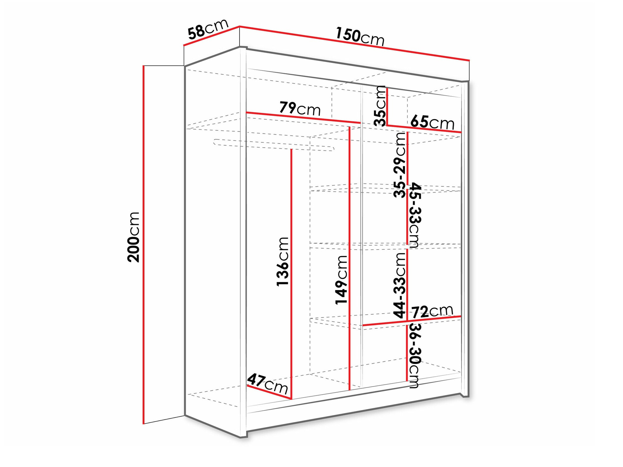 Шкаф Closico 132 (Кашемир)