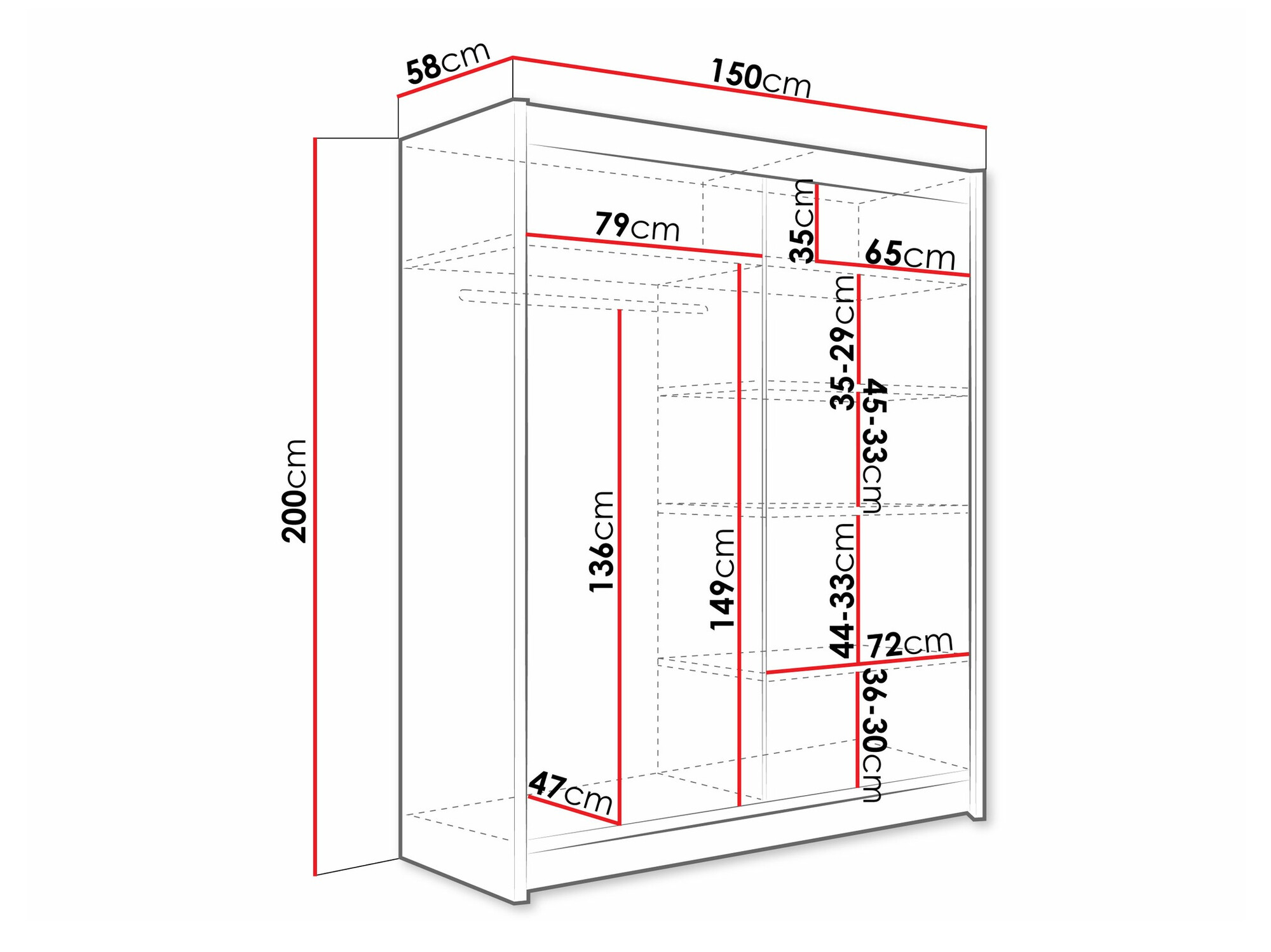 Шкаф Closico 135 (Трюфель дуб)