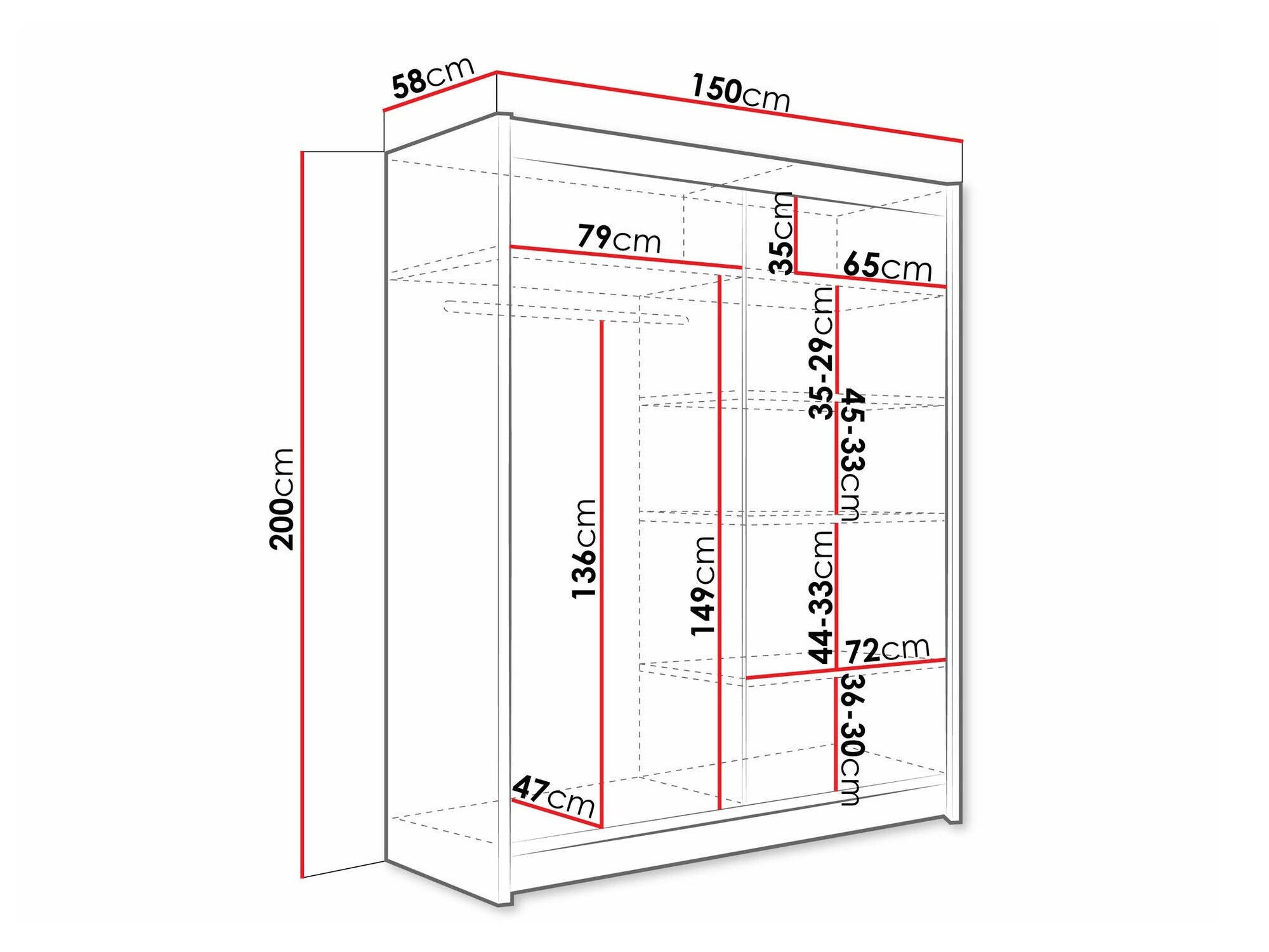 Шкаф Closico 157 (Кашемир)