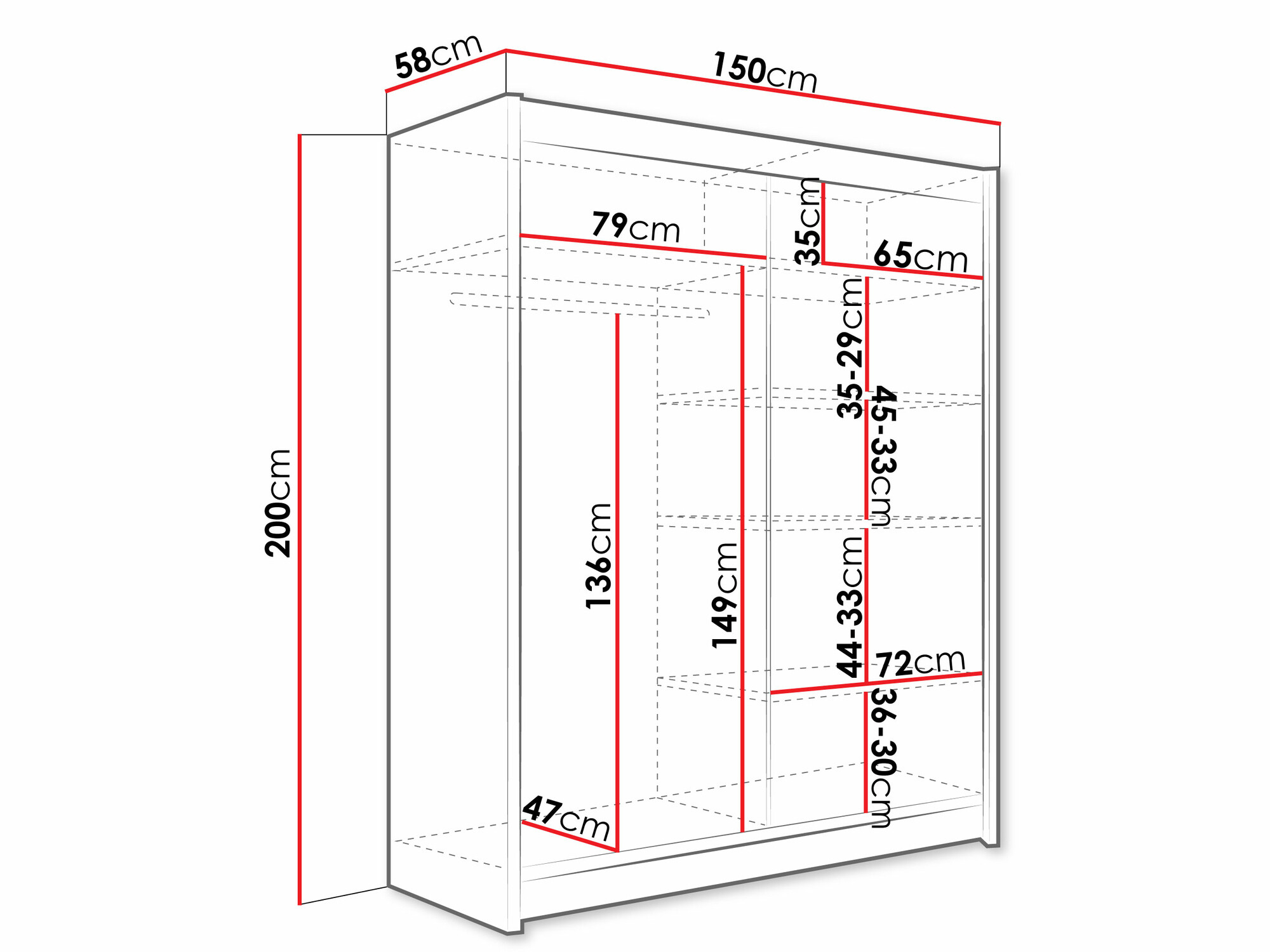 Шкаф Closico 157 (Сонома Дуб)