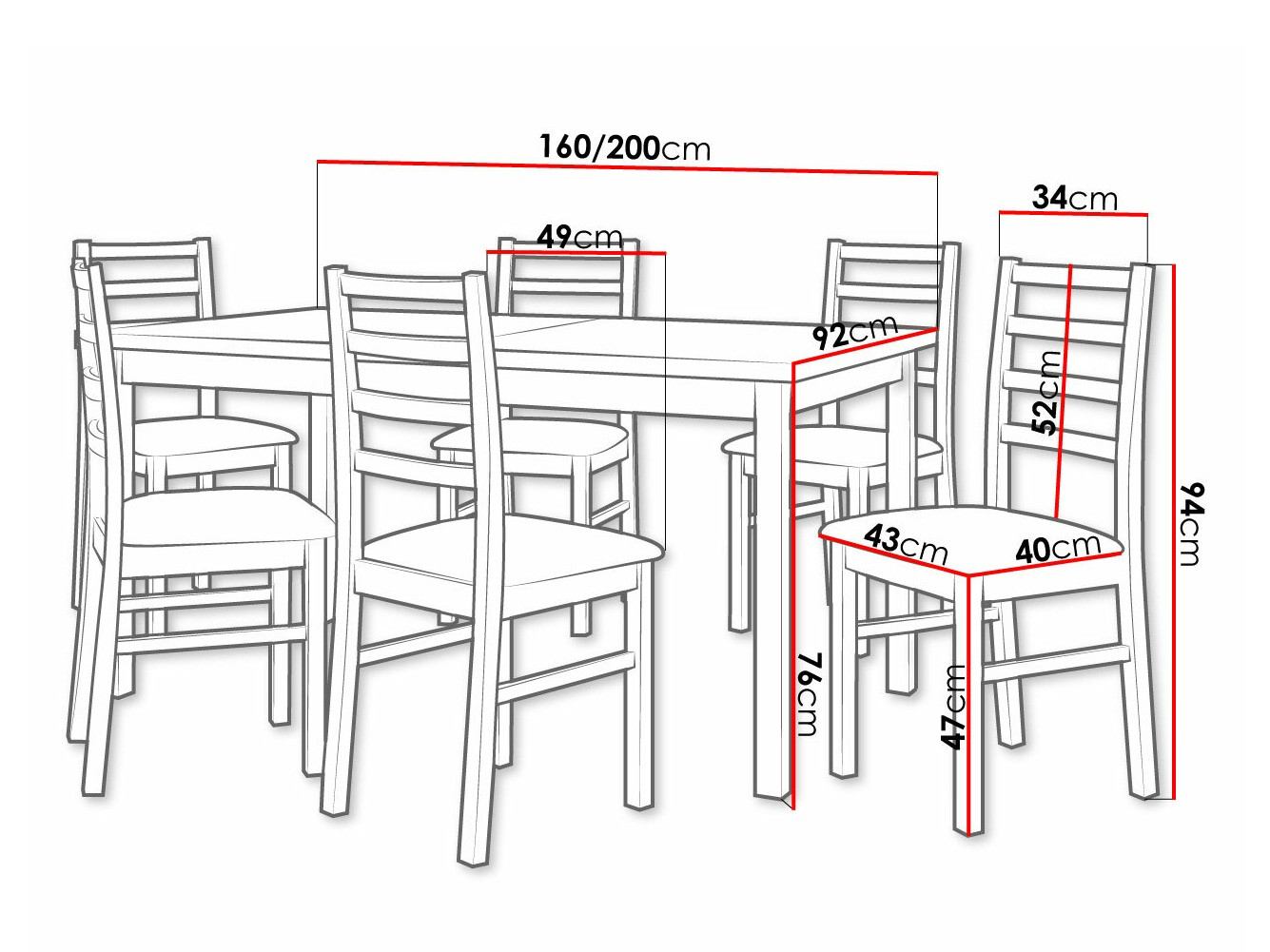 Ēdamistabas komplekts Victorville 261 (Rieksts)