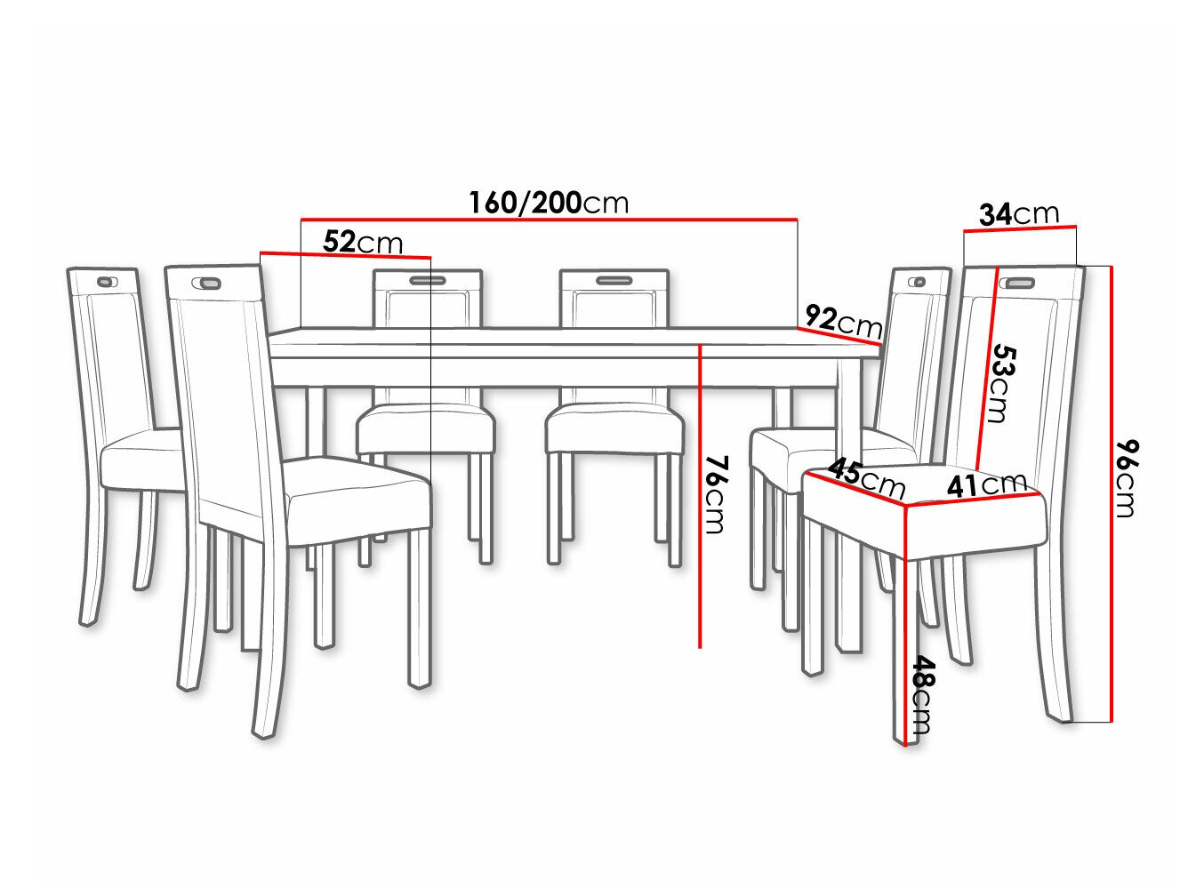 Ēdamistabas komplekts Victorville 262 (Rieksts)