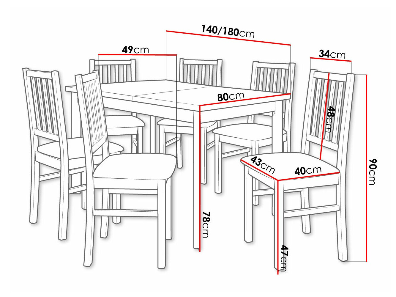 Ēdamistabas komplekts Victorville 264 (Sonomas ozols)