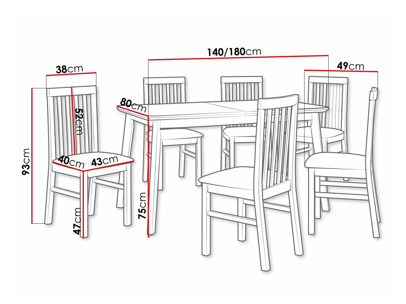 Ēdamistabas komplekts Victorville 267 (Sonomas ozols)