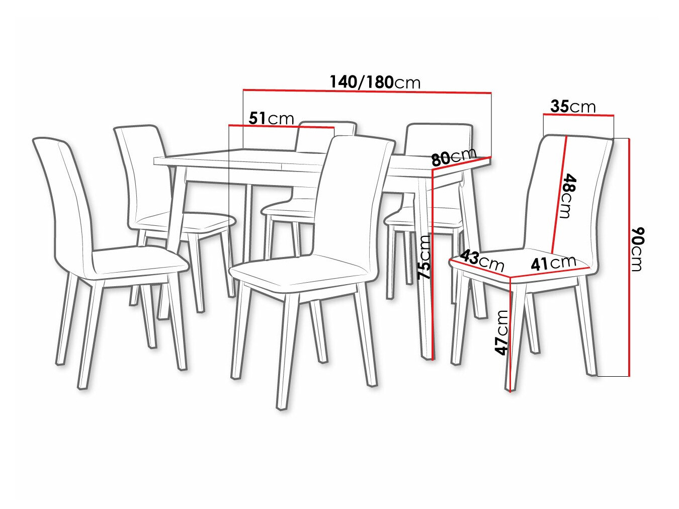 Ēdamistabas komplekts Victorville 288 (Artisan ozols + Melns)