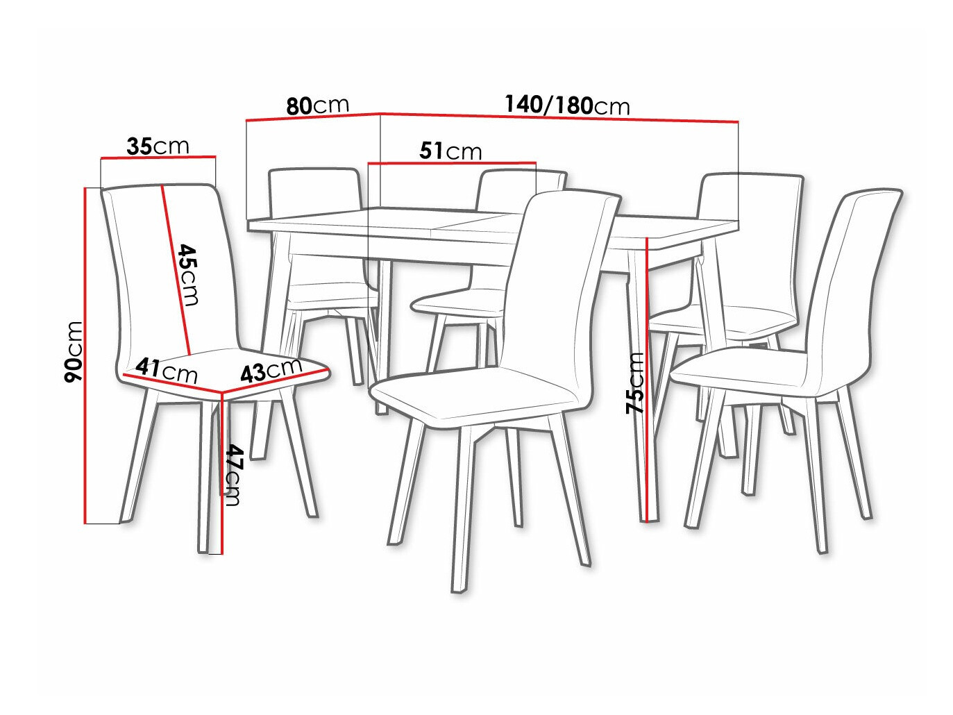 Ēdamistabas komplekts Victorville 292 (Sonomas ozols + Melns)